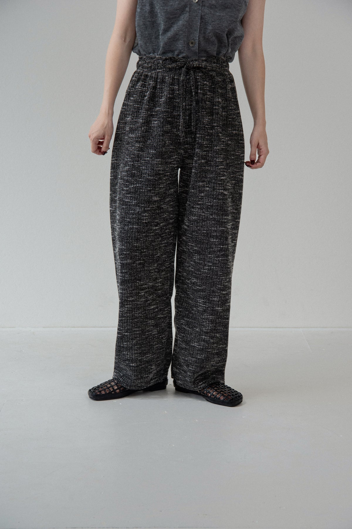 melange material easy pants