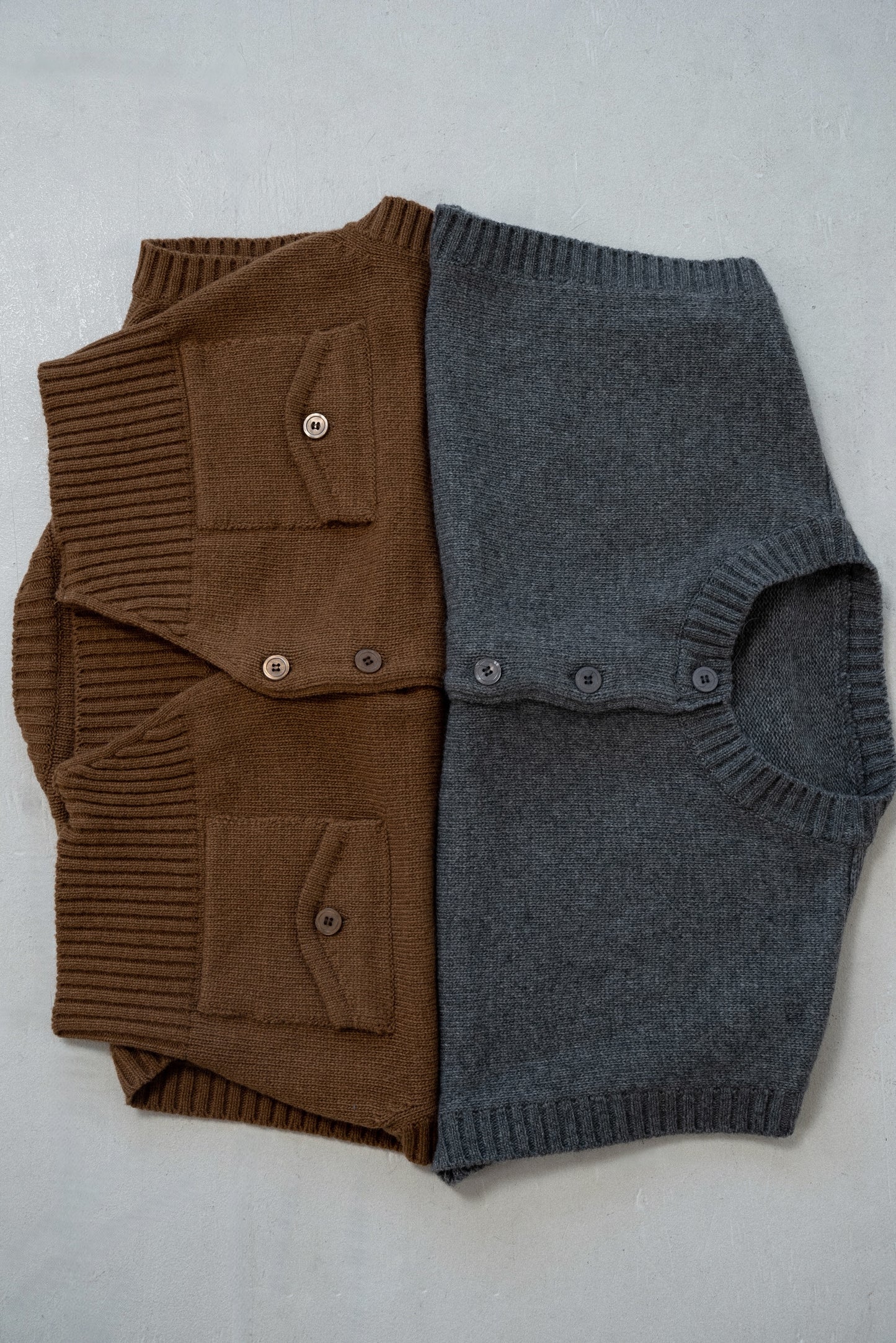 flap pocket effortless knit vest