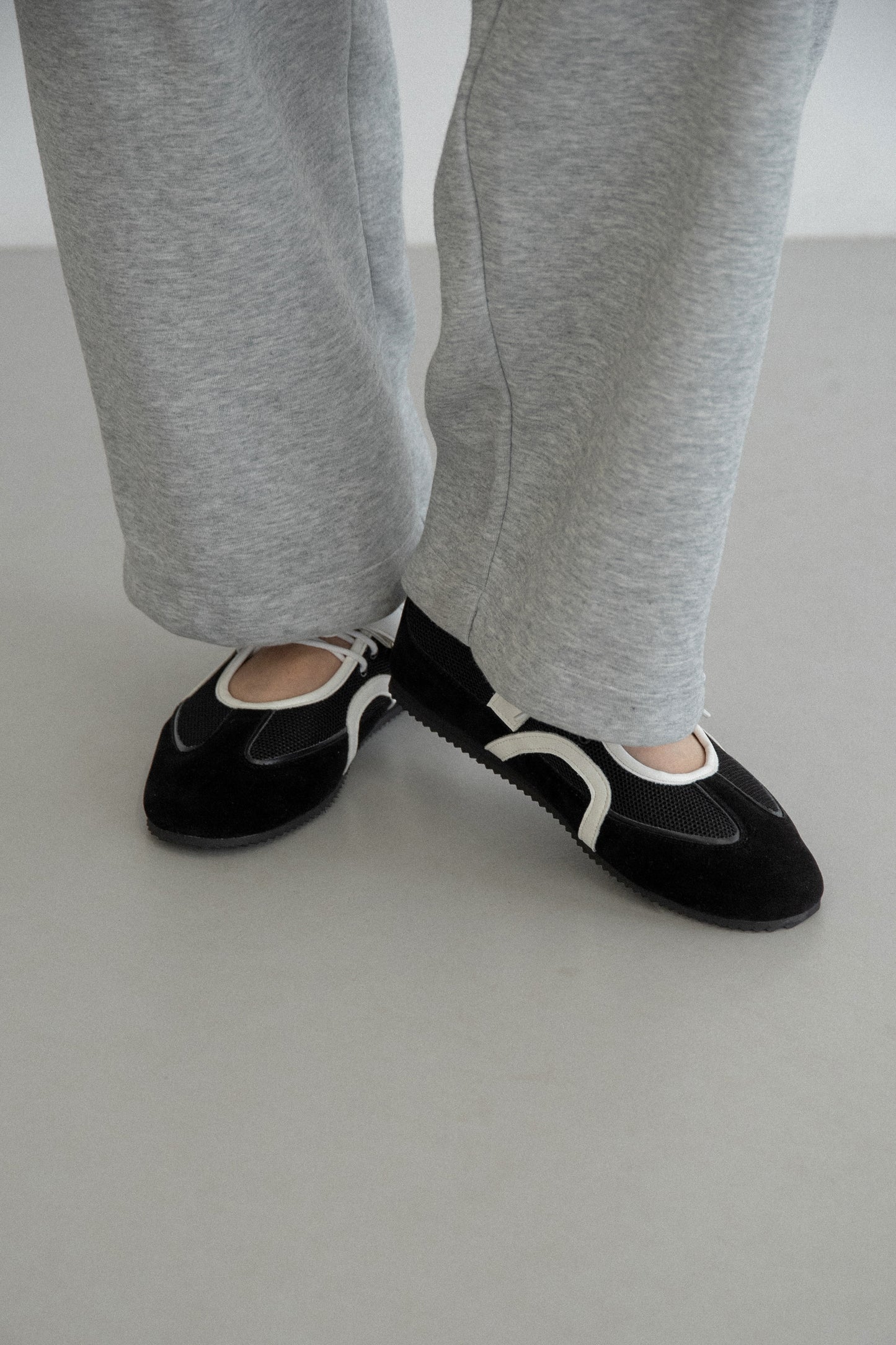 different material lace up shoes