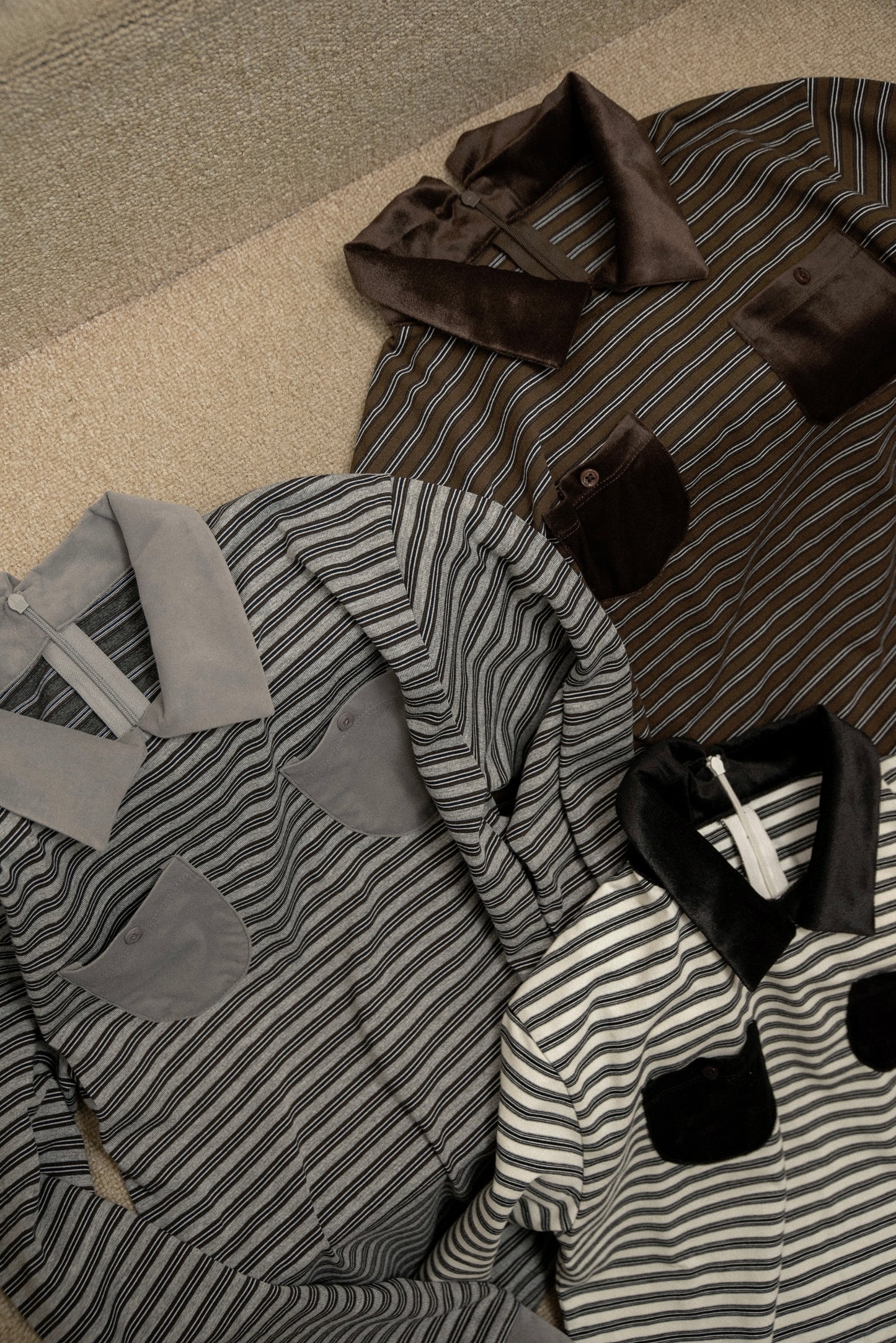 pocket button combination material border tops