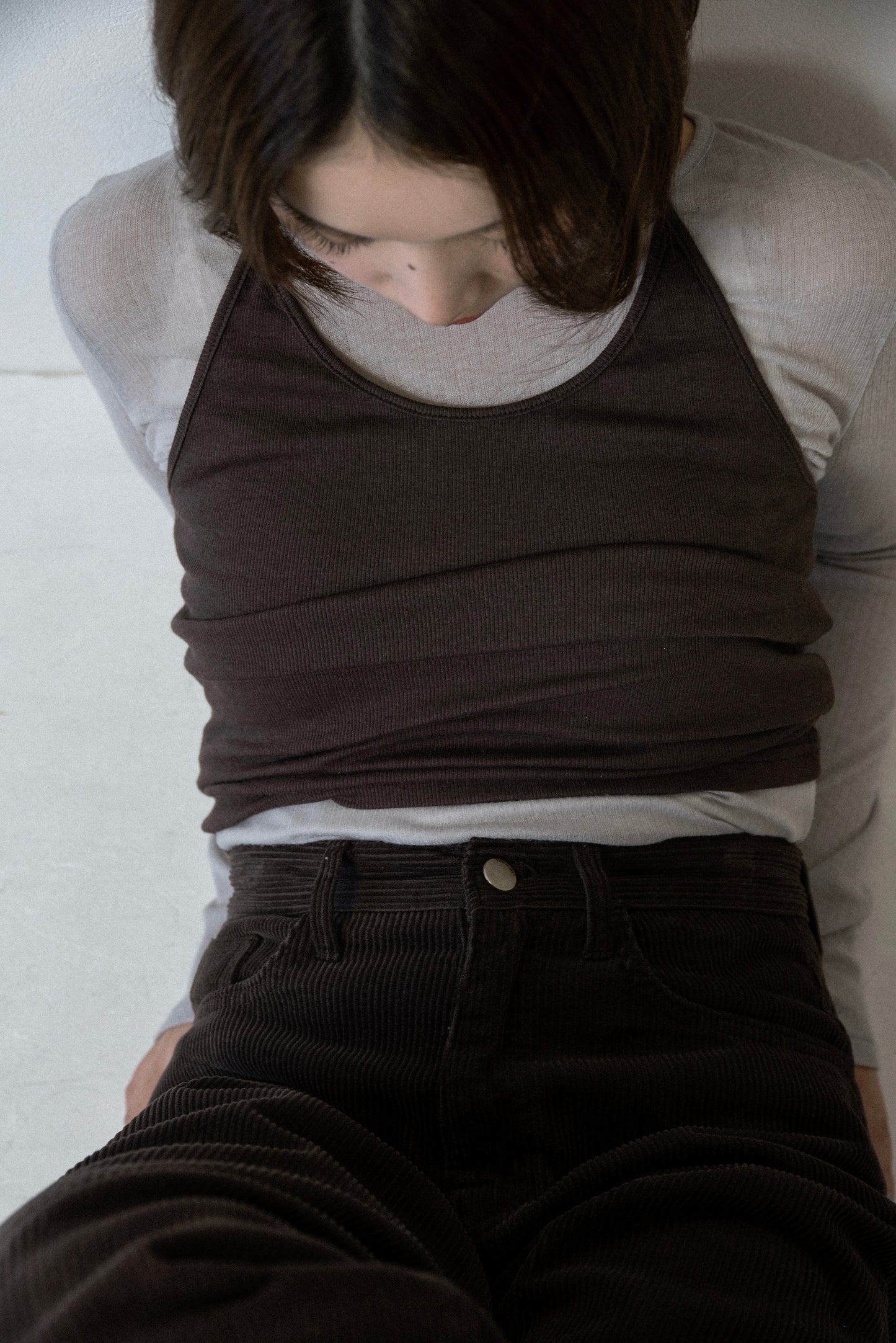 halter neck arrange cami tops