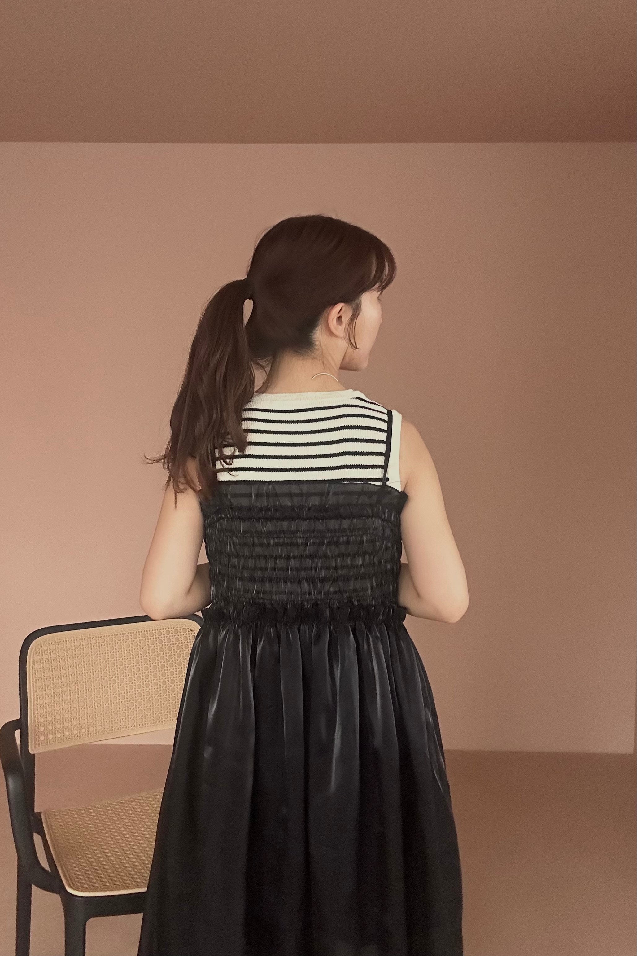 tulle shirring camisole ops – eim online（エイム オンライン）