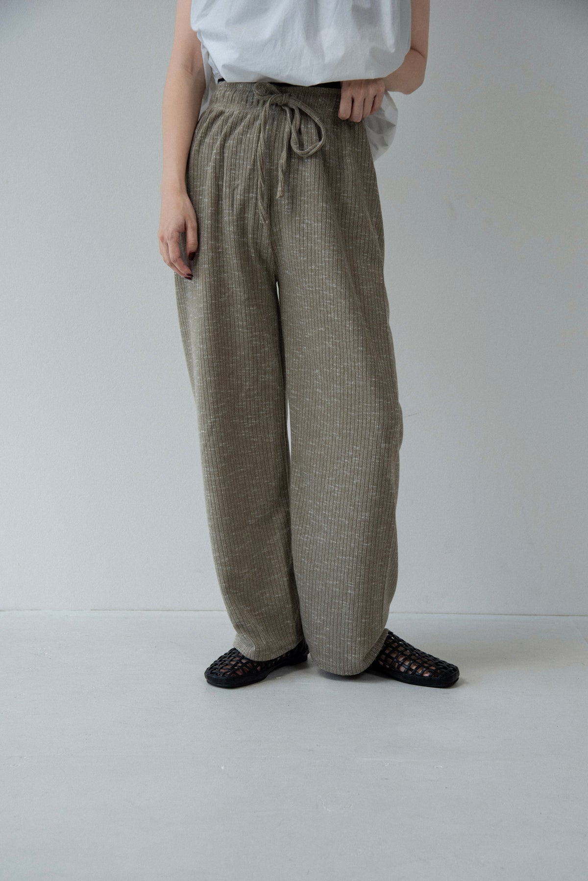 melange material easy pants