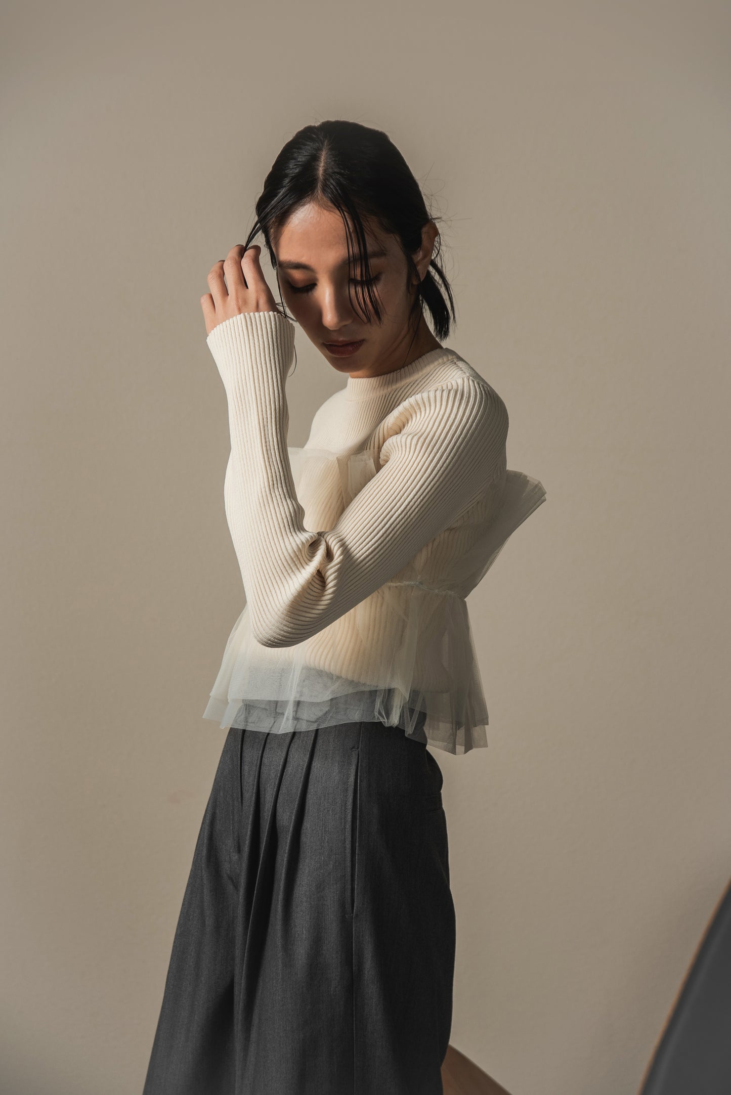 tulle docking pullover