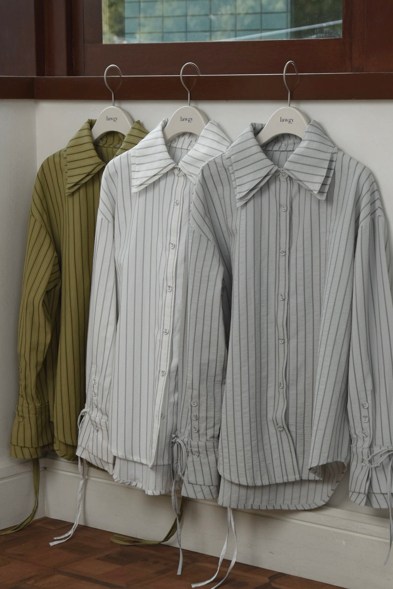 multiway double point stripe shirt