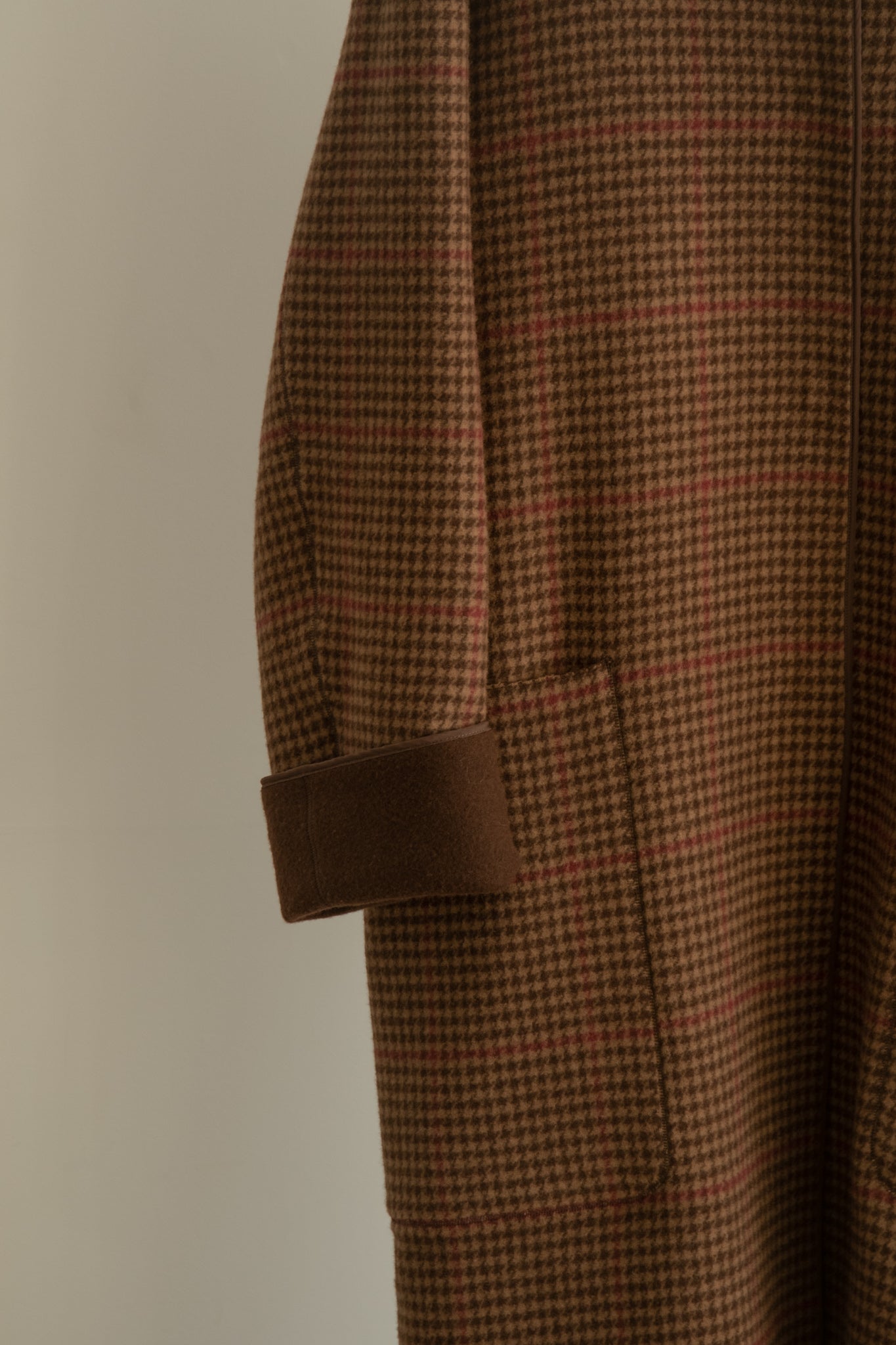 reversible wool long coat