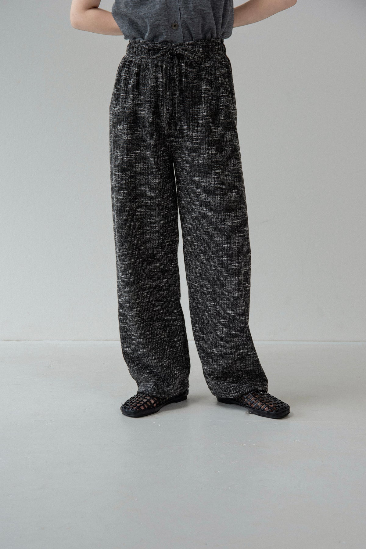 melange material easy pants