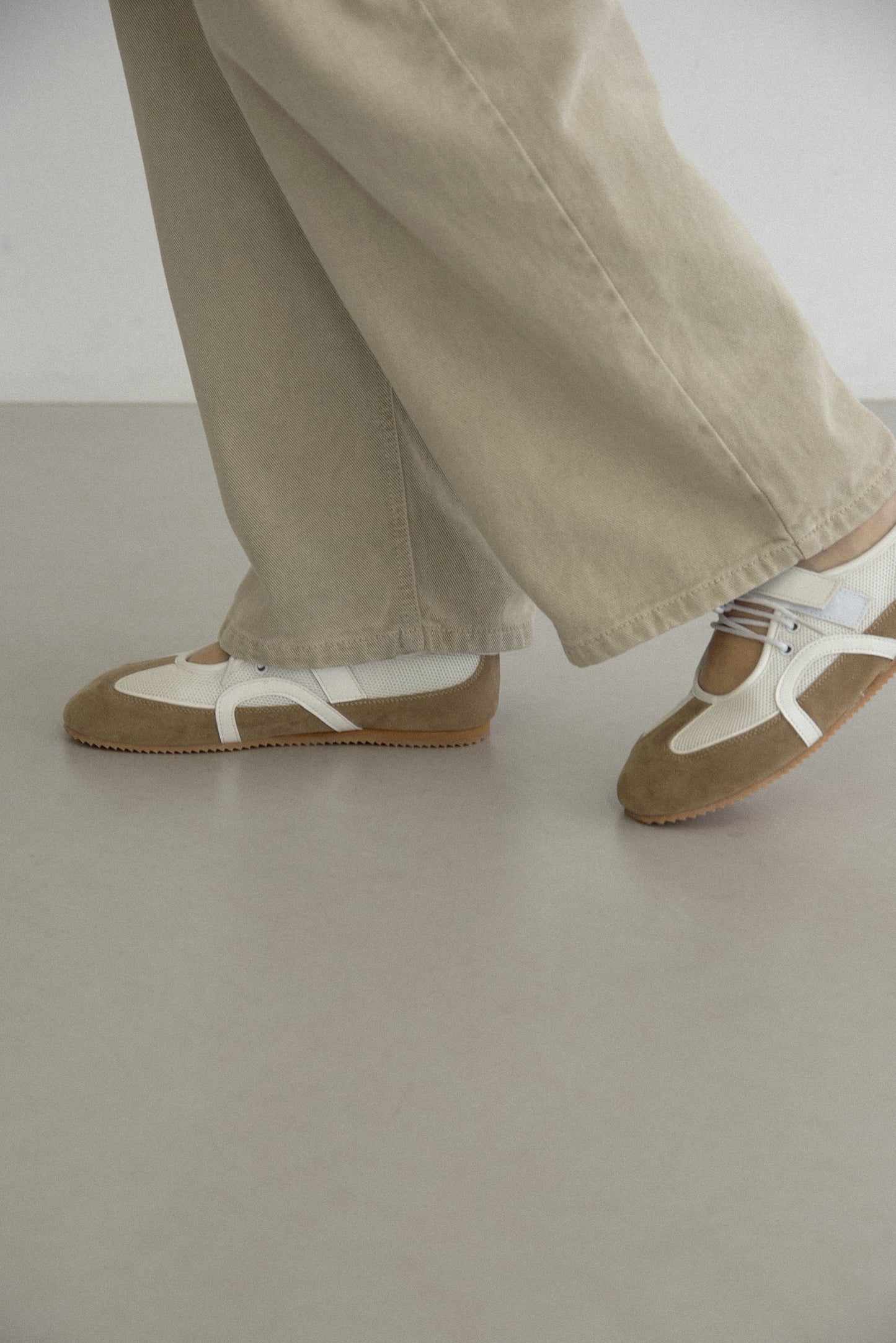 different material lace up shoes