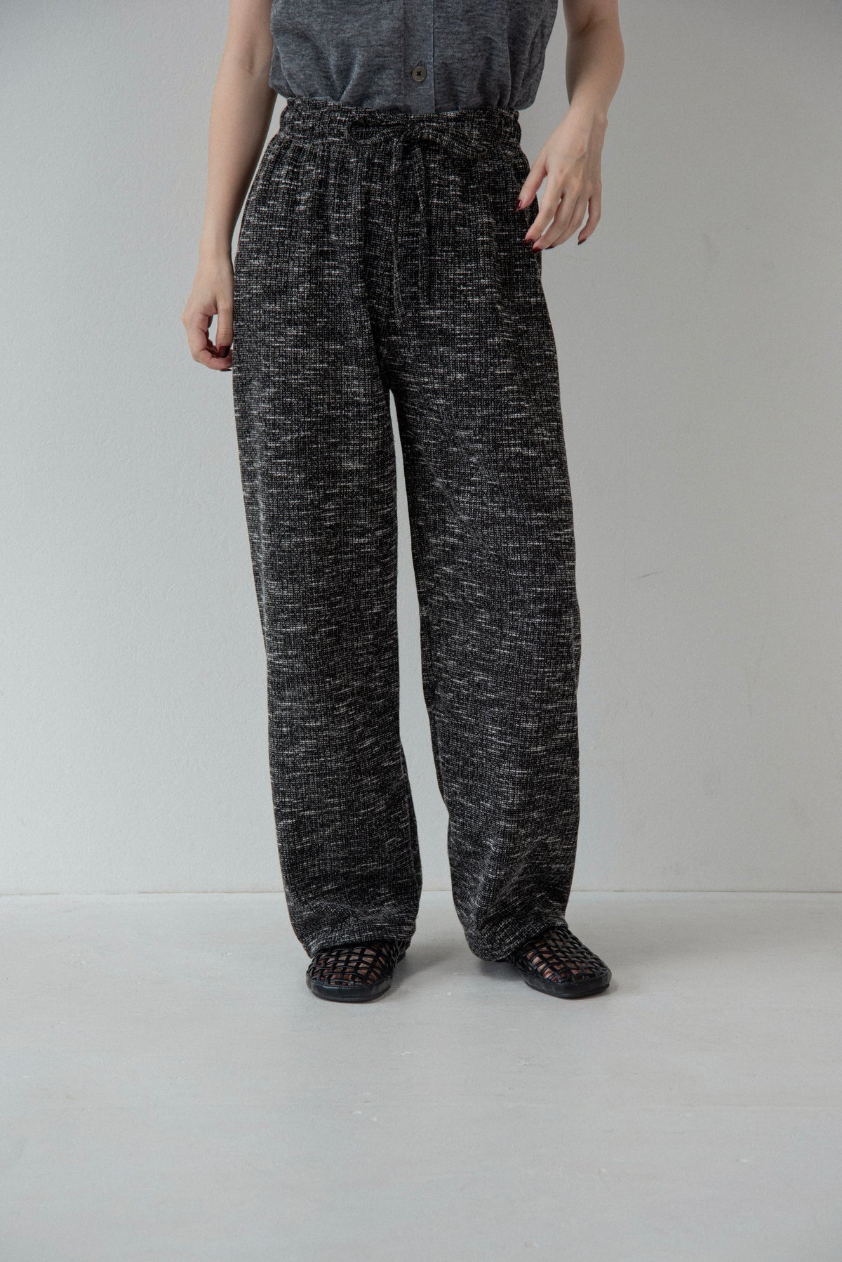 melange material easy pants