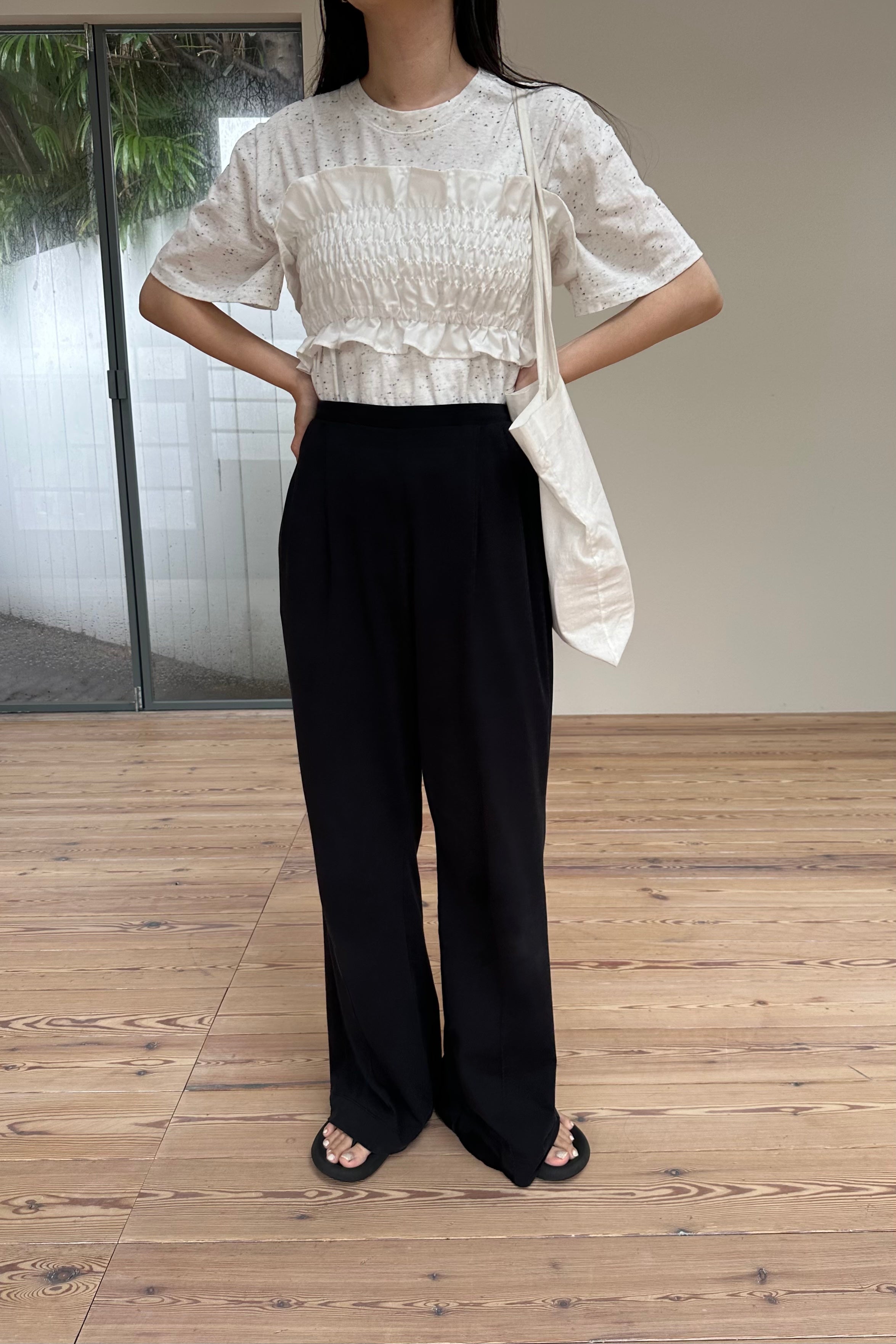 完売品TODAYFULStripe Gather Bustier