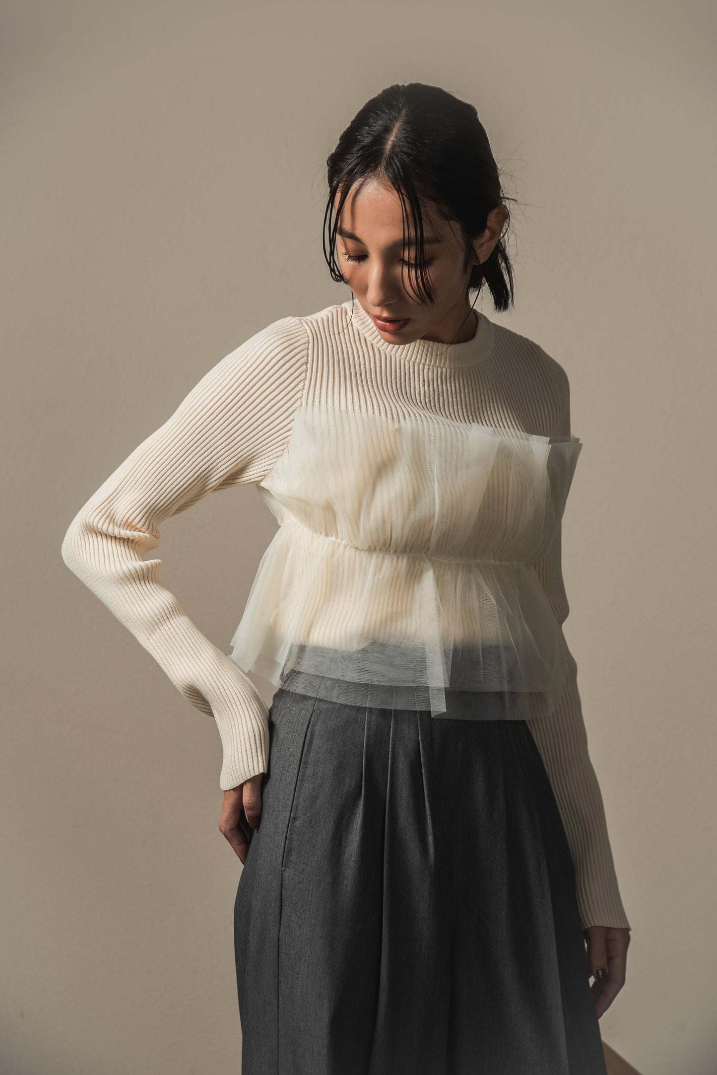 tulle docking pullover