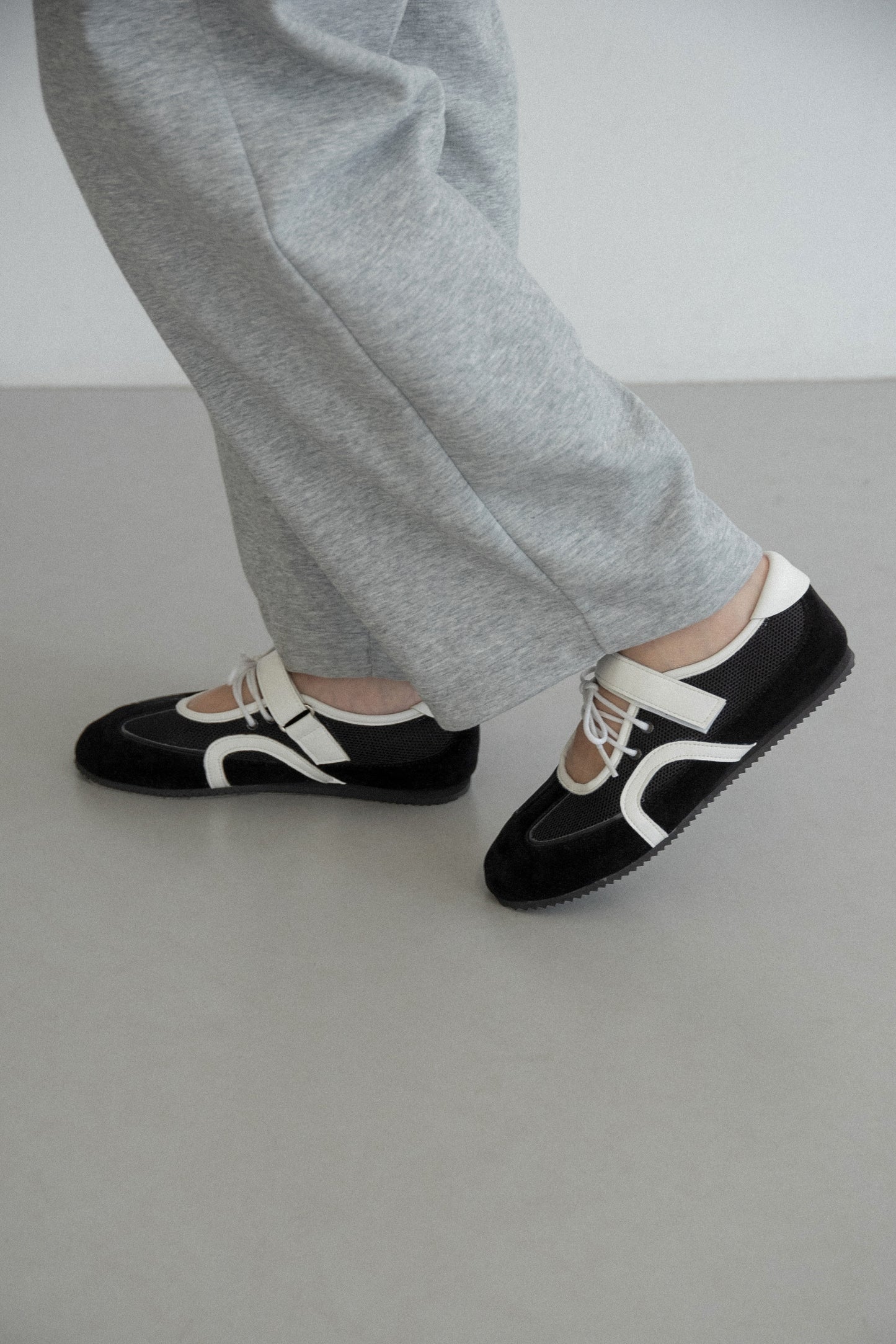 different material lace up shoes