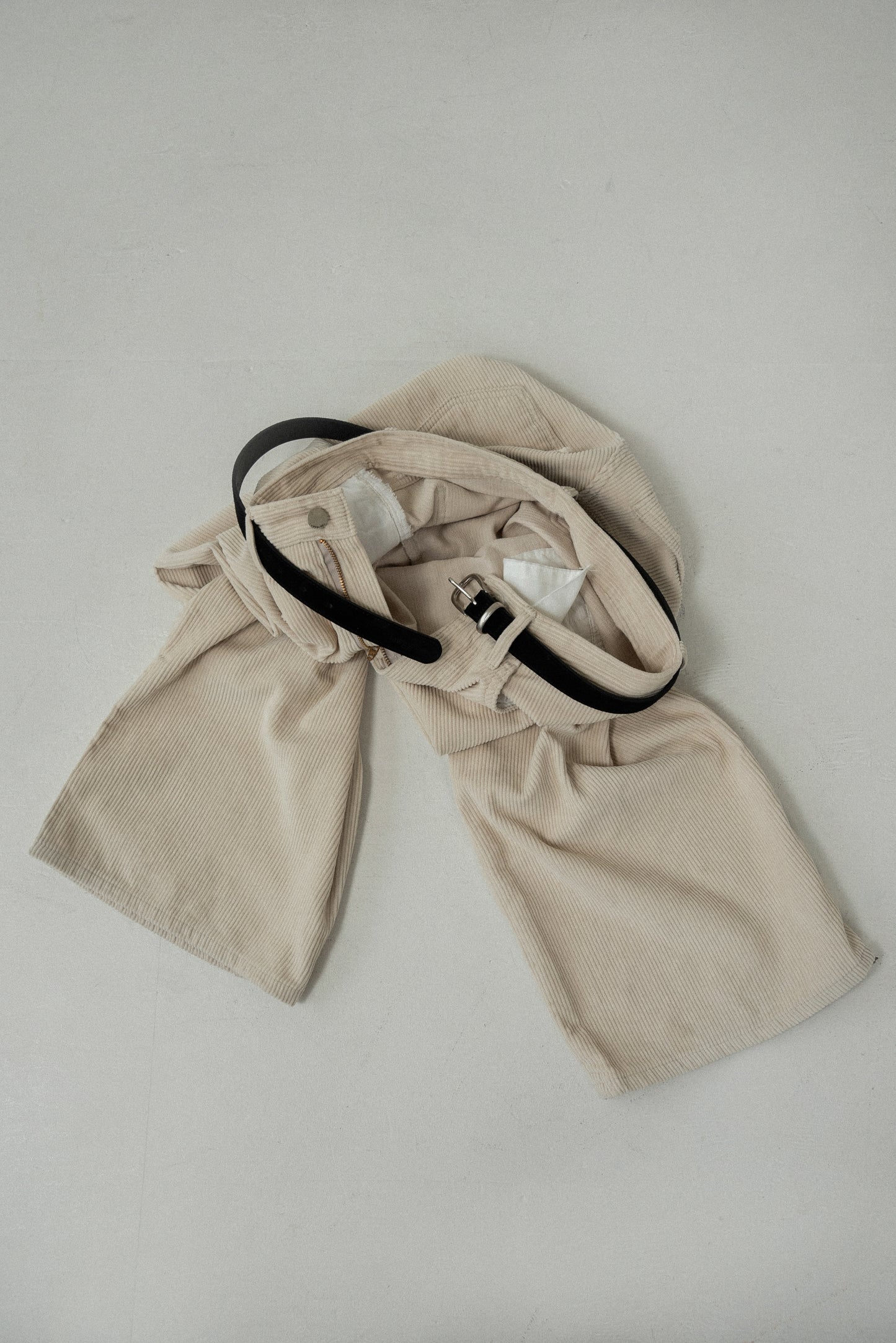 brushed simple buckle square belt