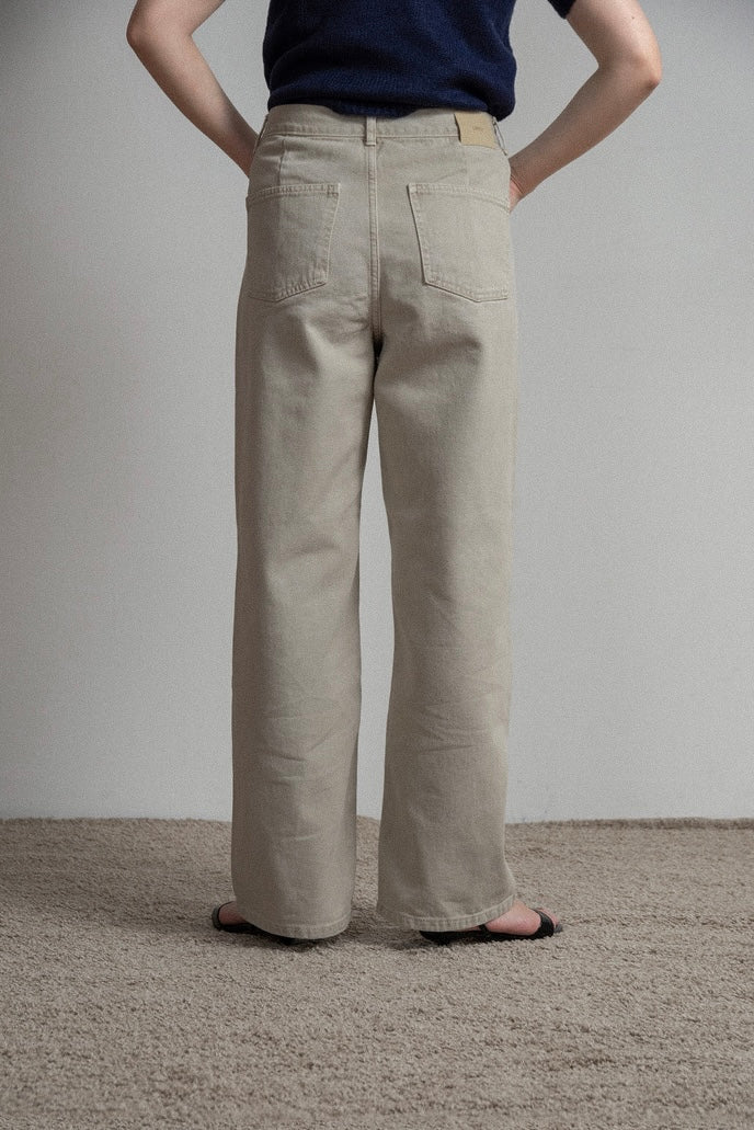 tuck button accent color pants – eim online（エイム オンライン）