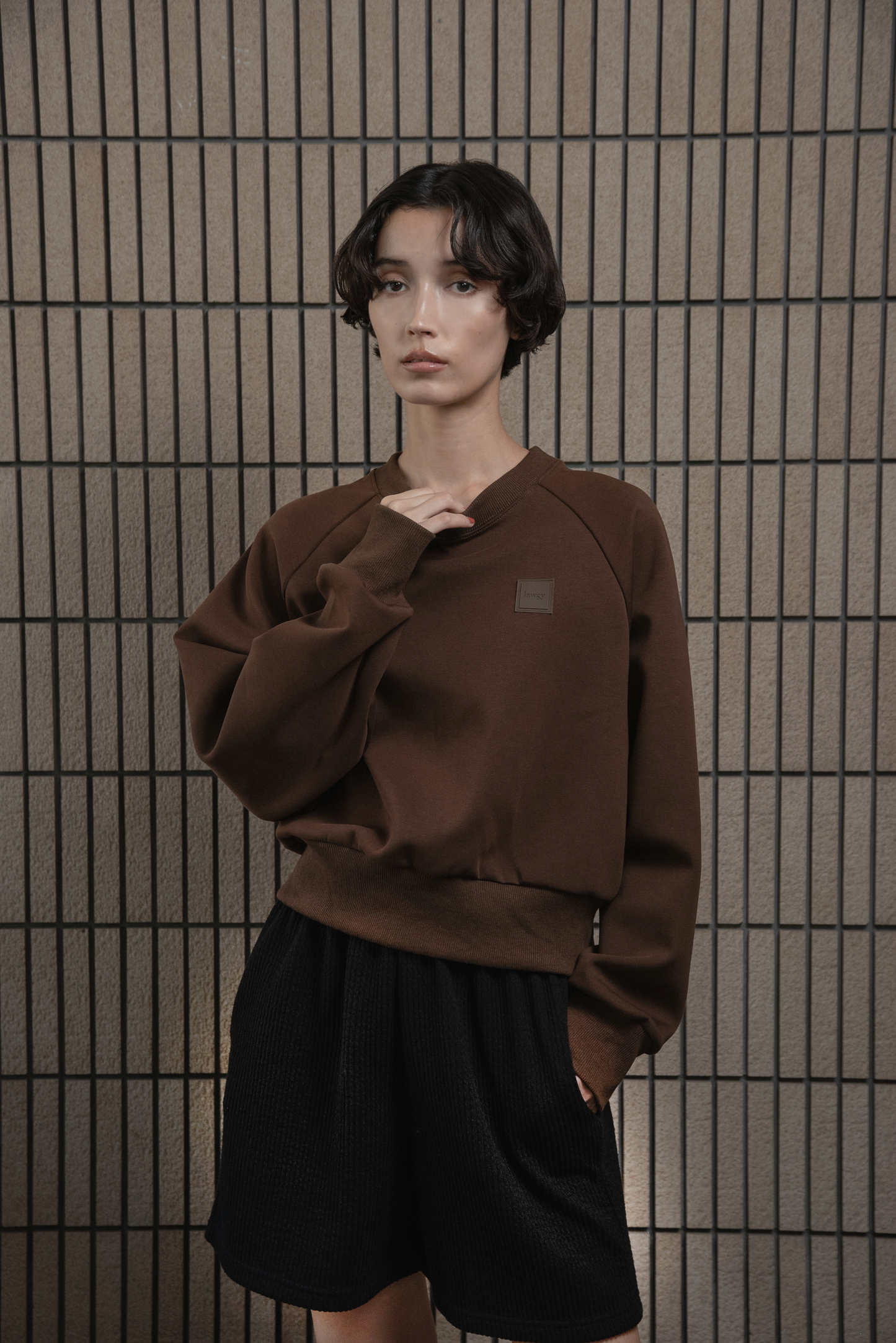 lawgy original logo patch sweat