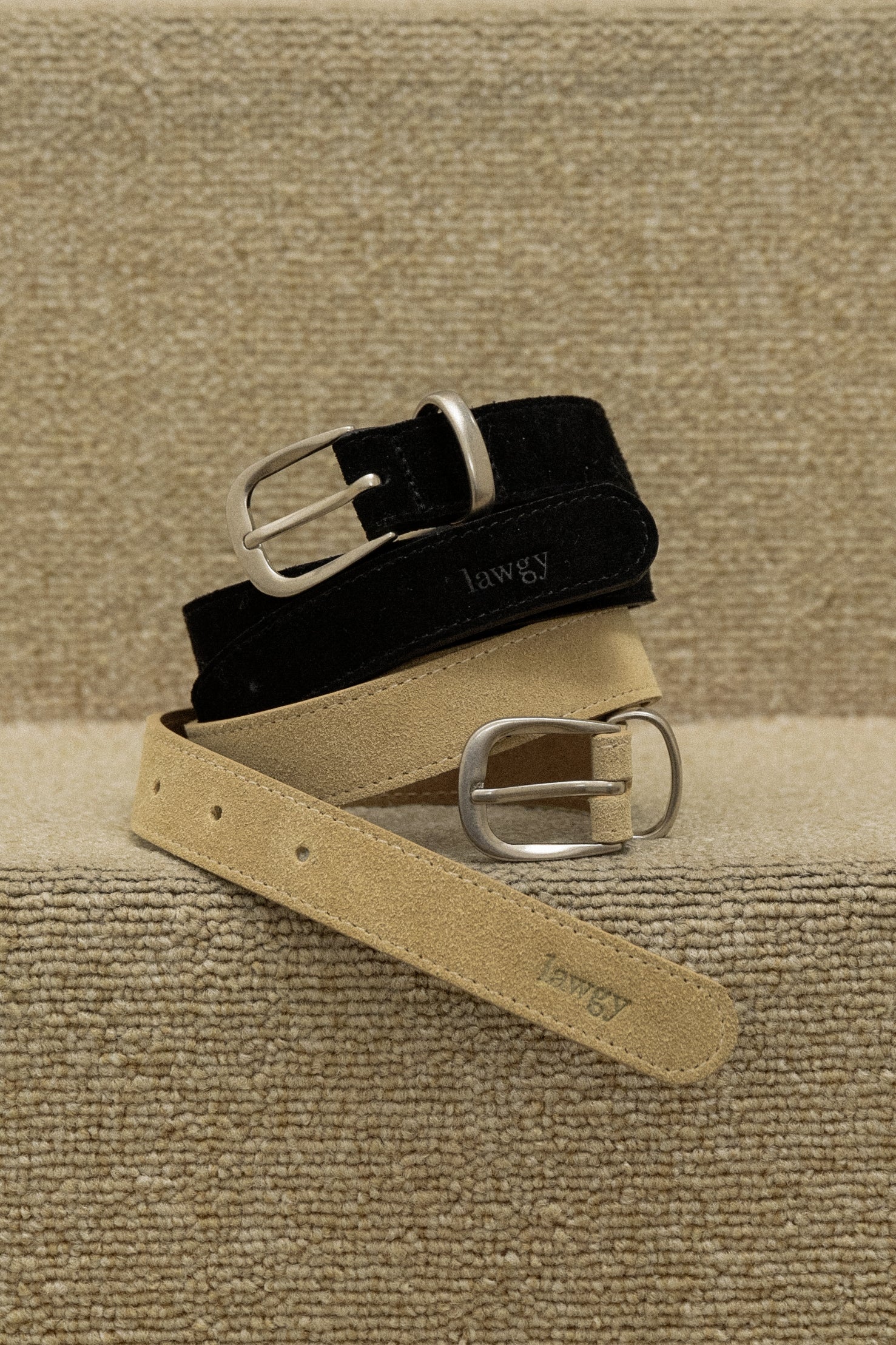 brushed simple buckle square belt – eim online（エイム オンライン）