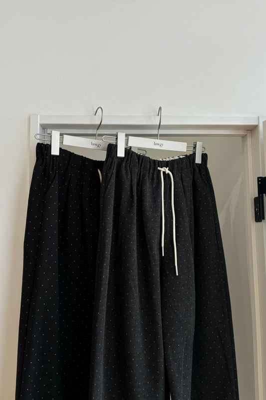 rafu string dot straight pants