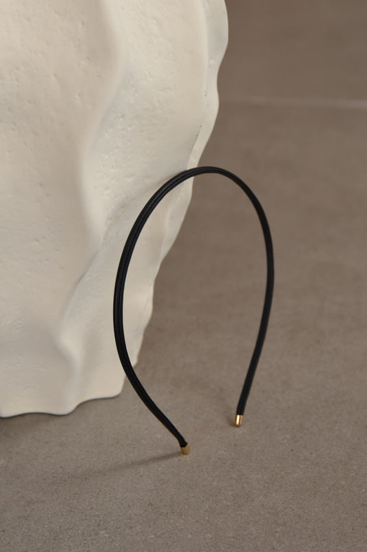 simple slim gold accent headband