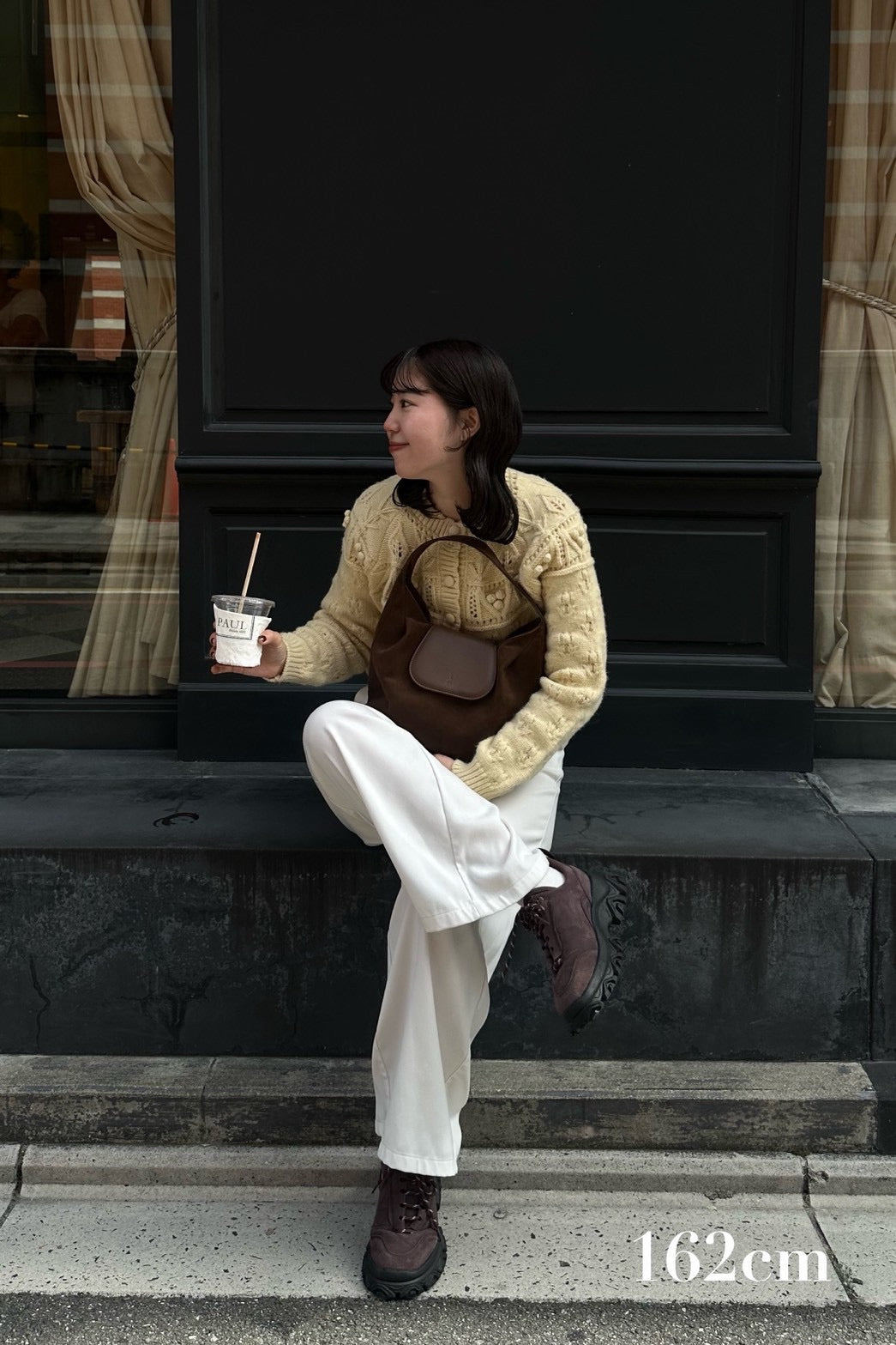 scallop collar cardigan