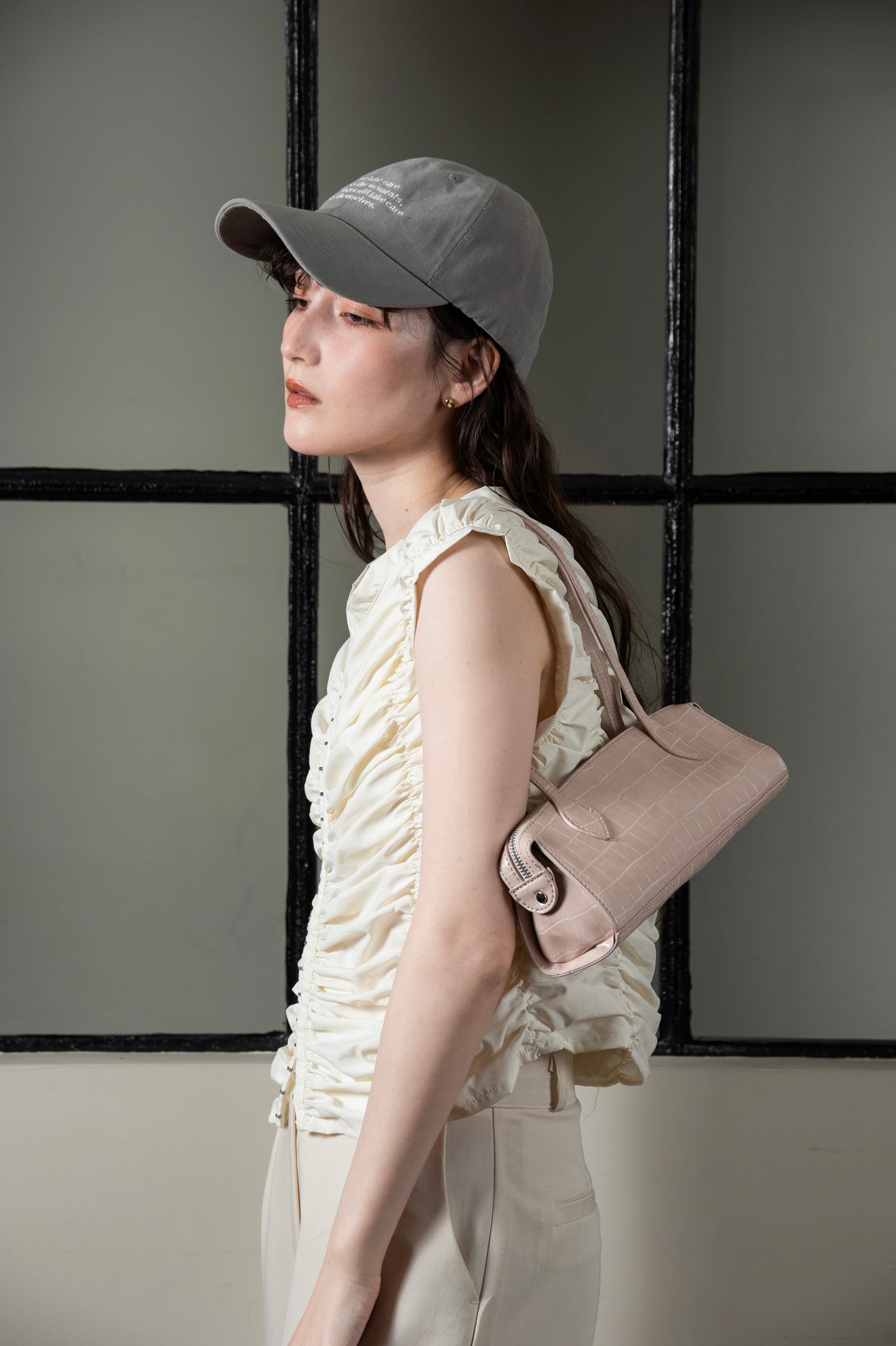 crocodile thin rectangle bag