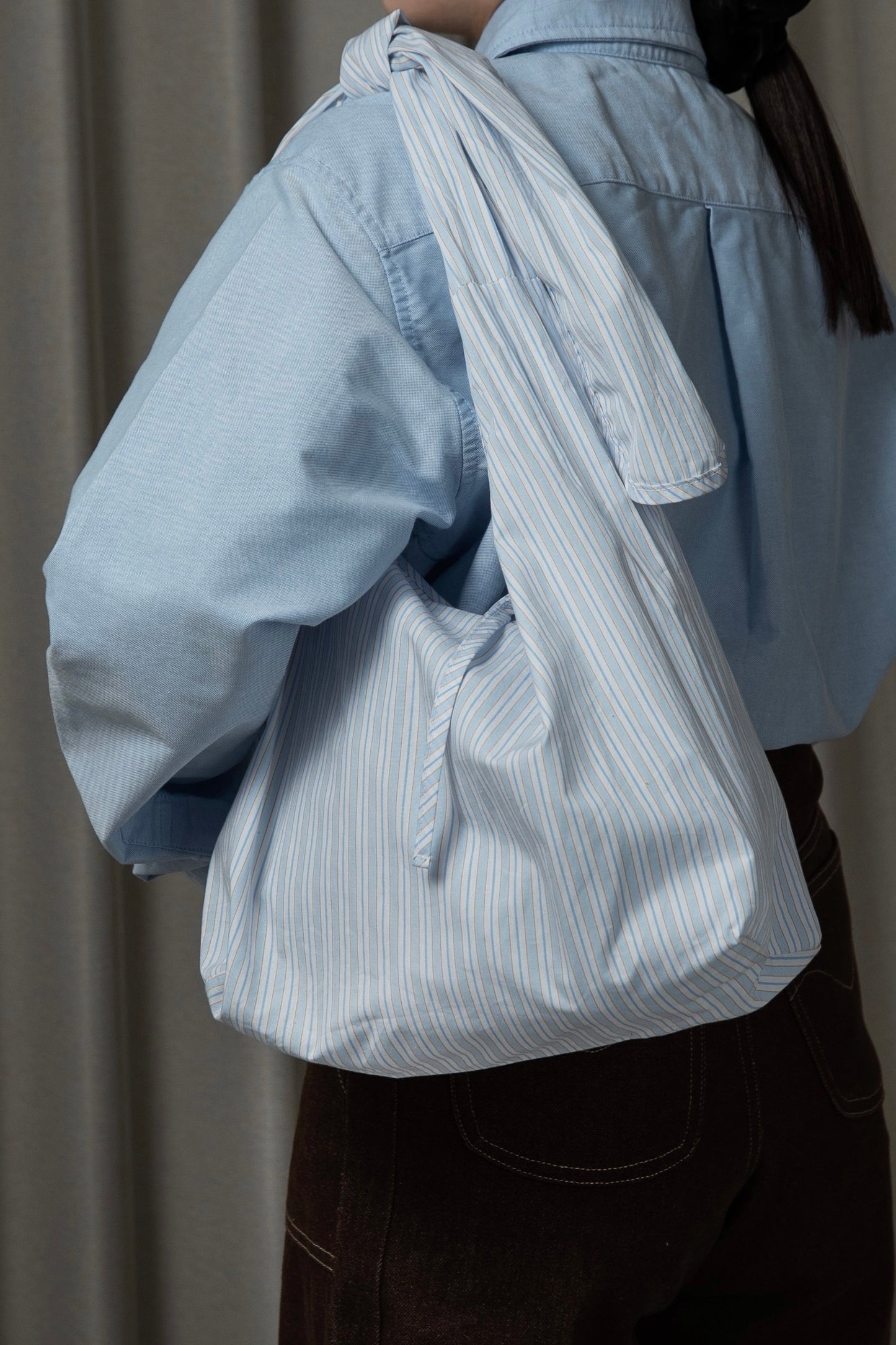 multiway shoulder ribbon bag