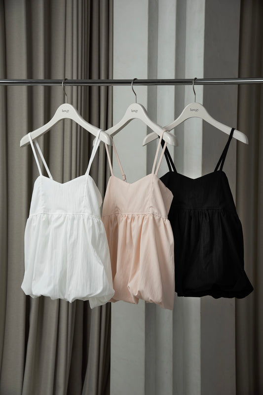 back shirring balloon cami