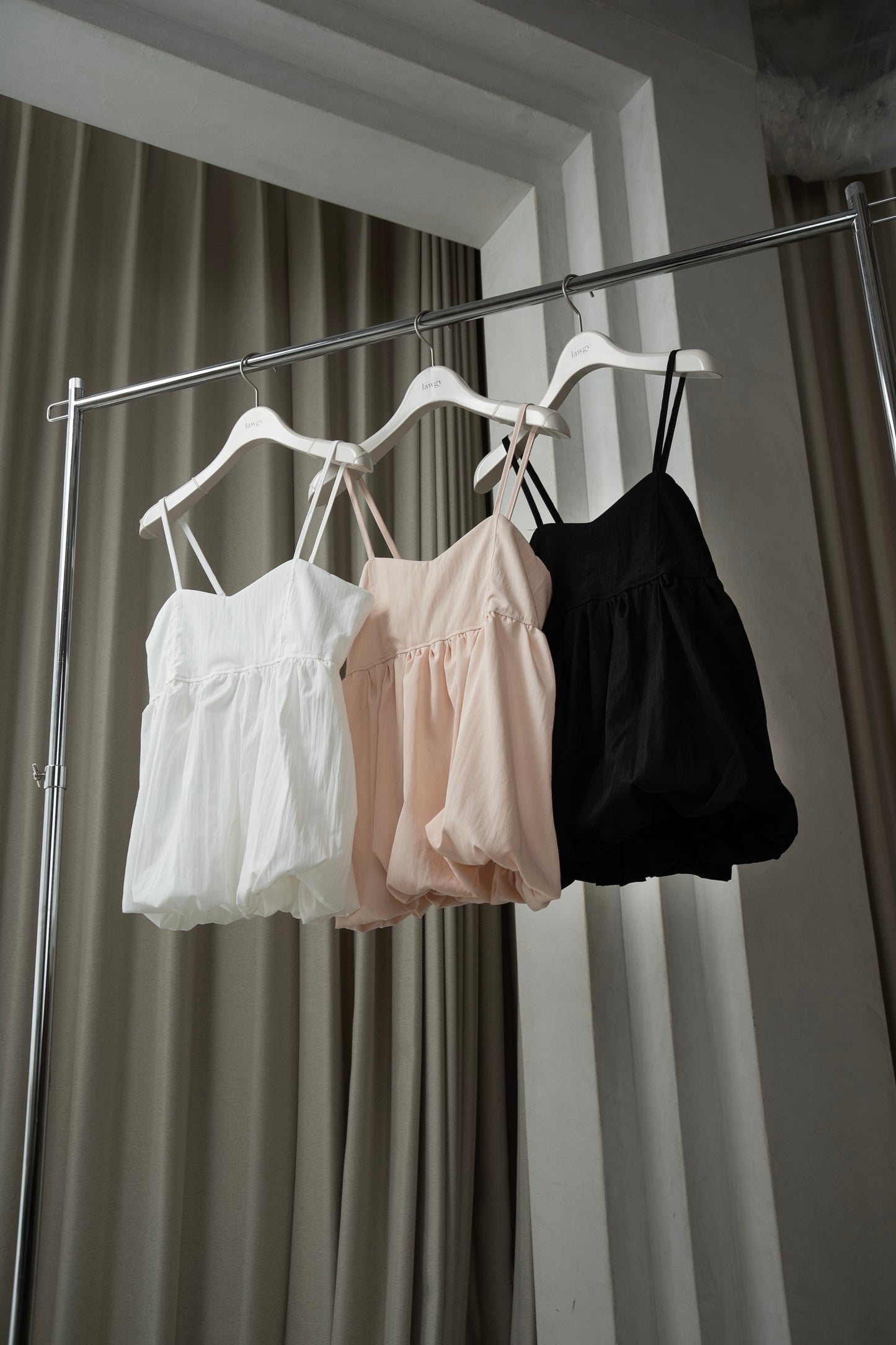 back shirring balloon cami