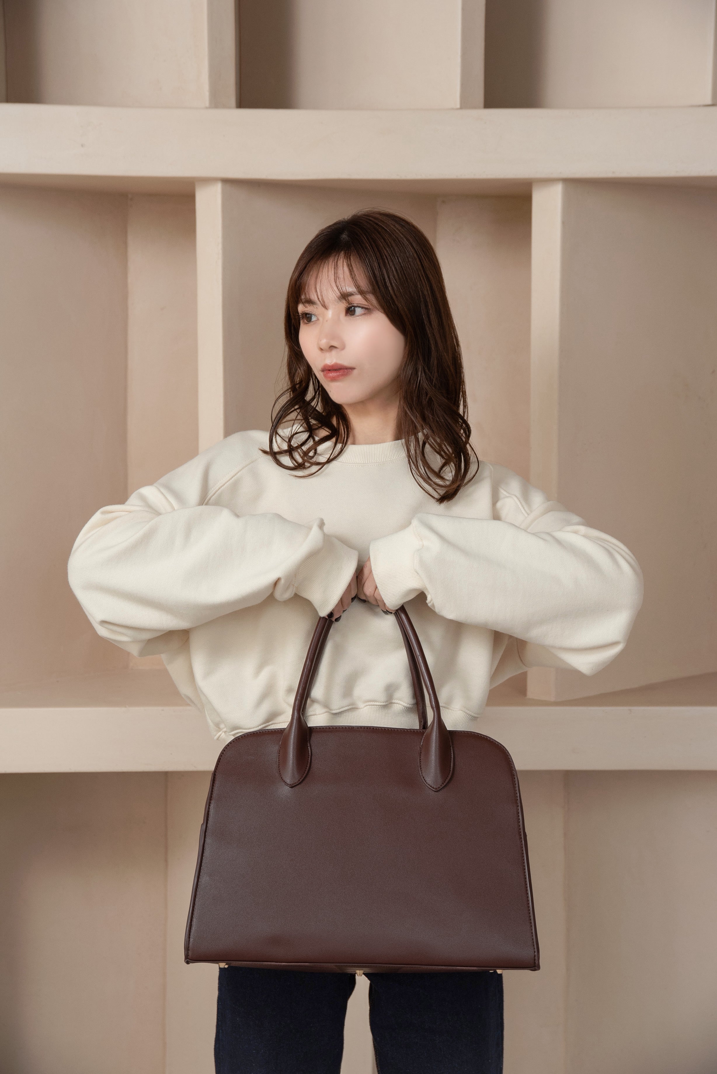 2way soft curve boston bag【I_am × kimina】 – eim online（エイム
