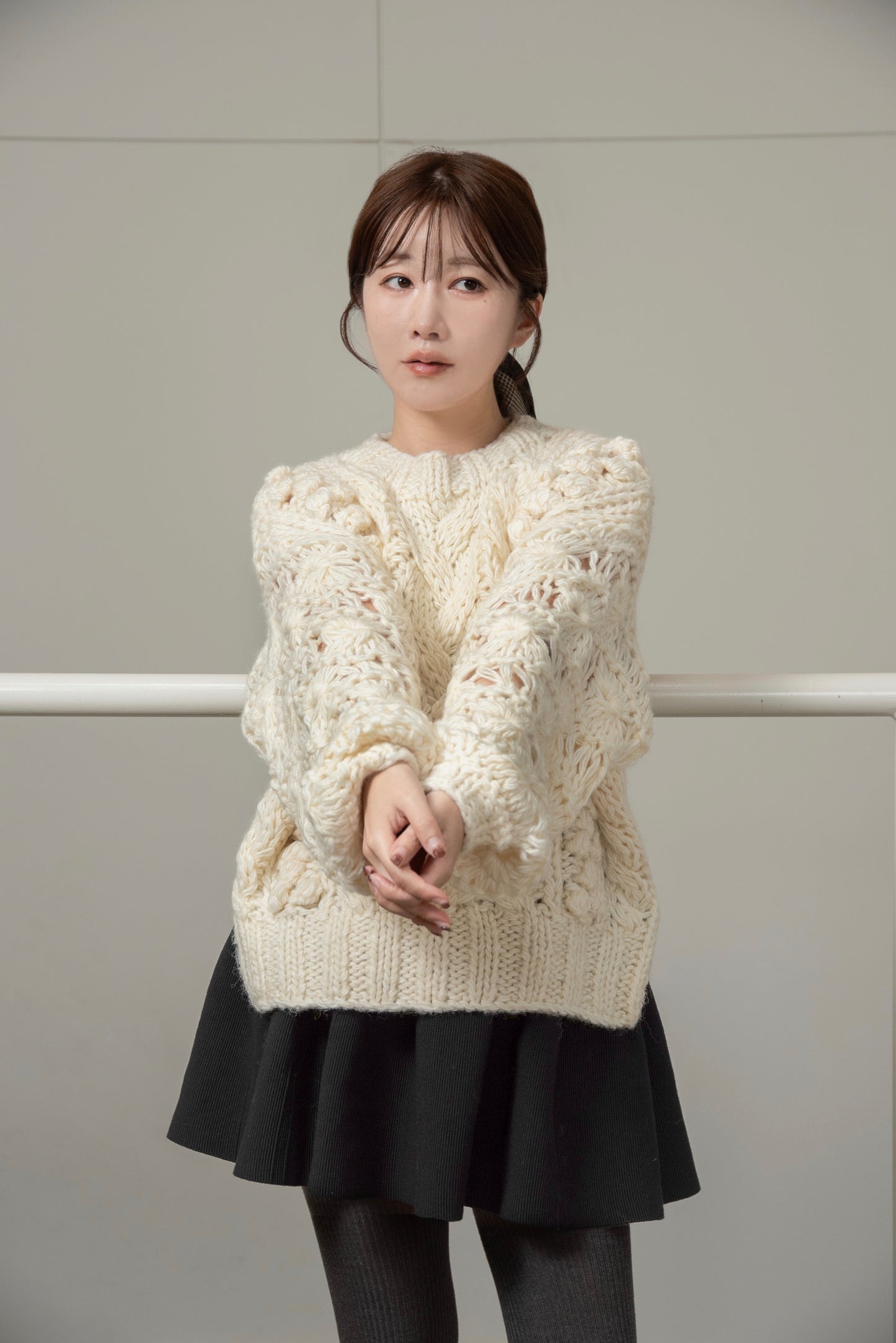 pokopoko pattern handmade knit