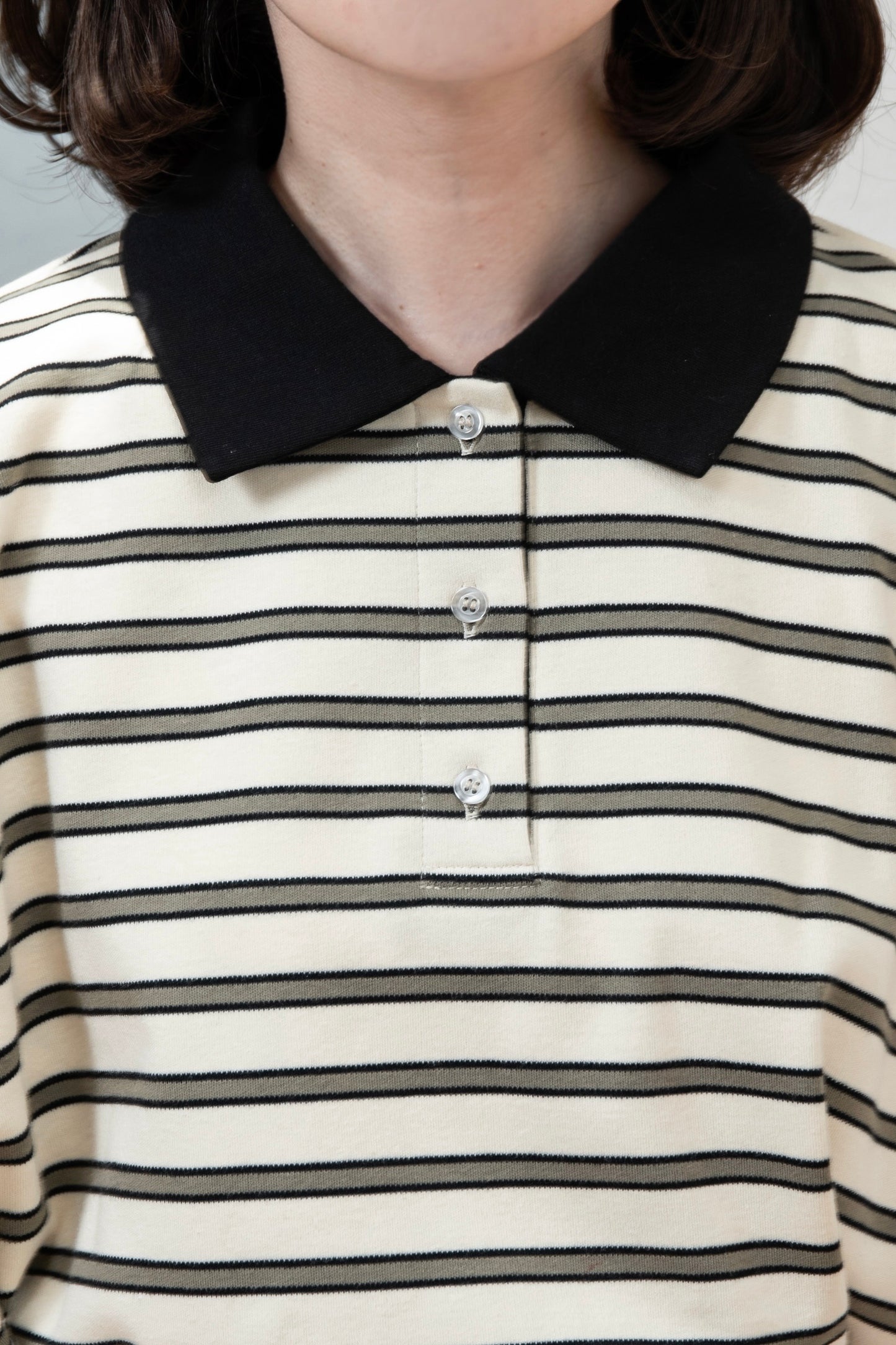 french sleeve multi border tops