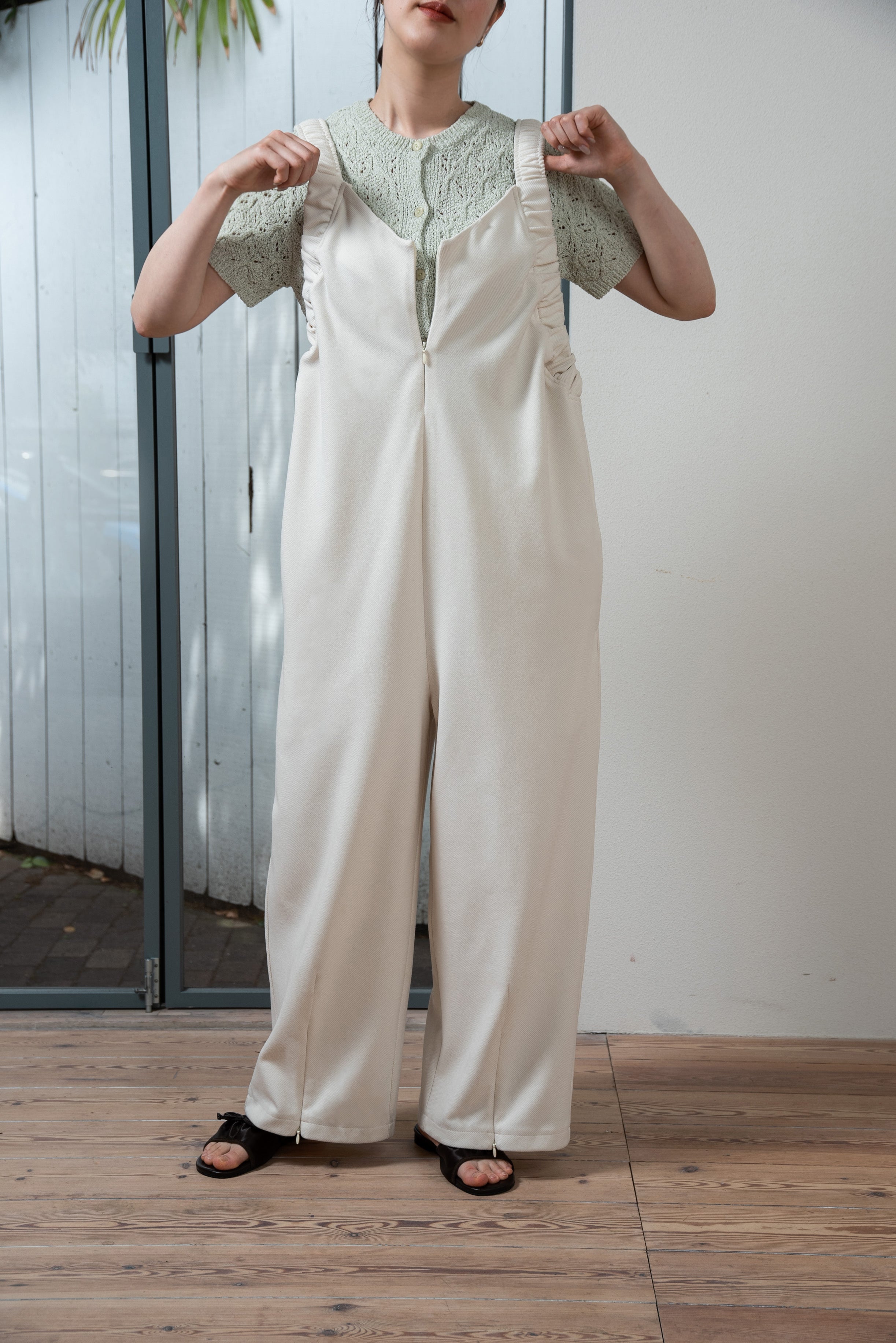 openwork mesh short sleeve cardigan – eim online（エイム