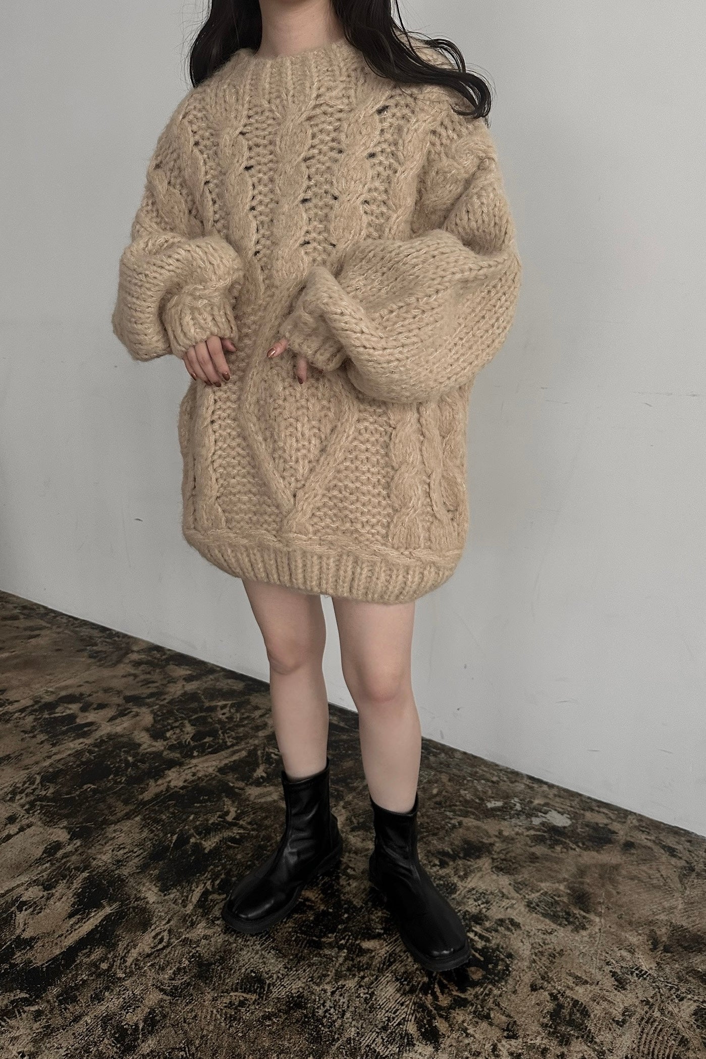 cable wool loose knit【eim plus+限定アイテム】