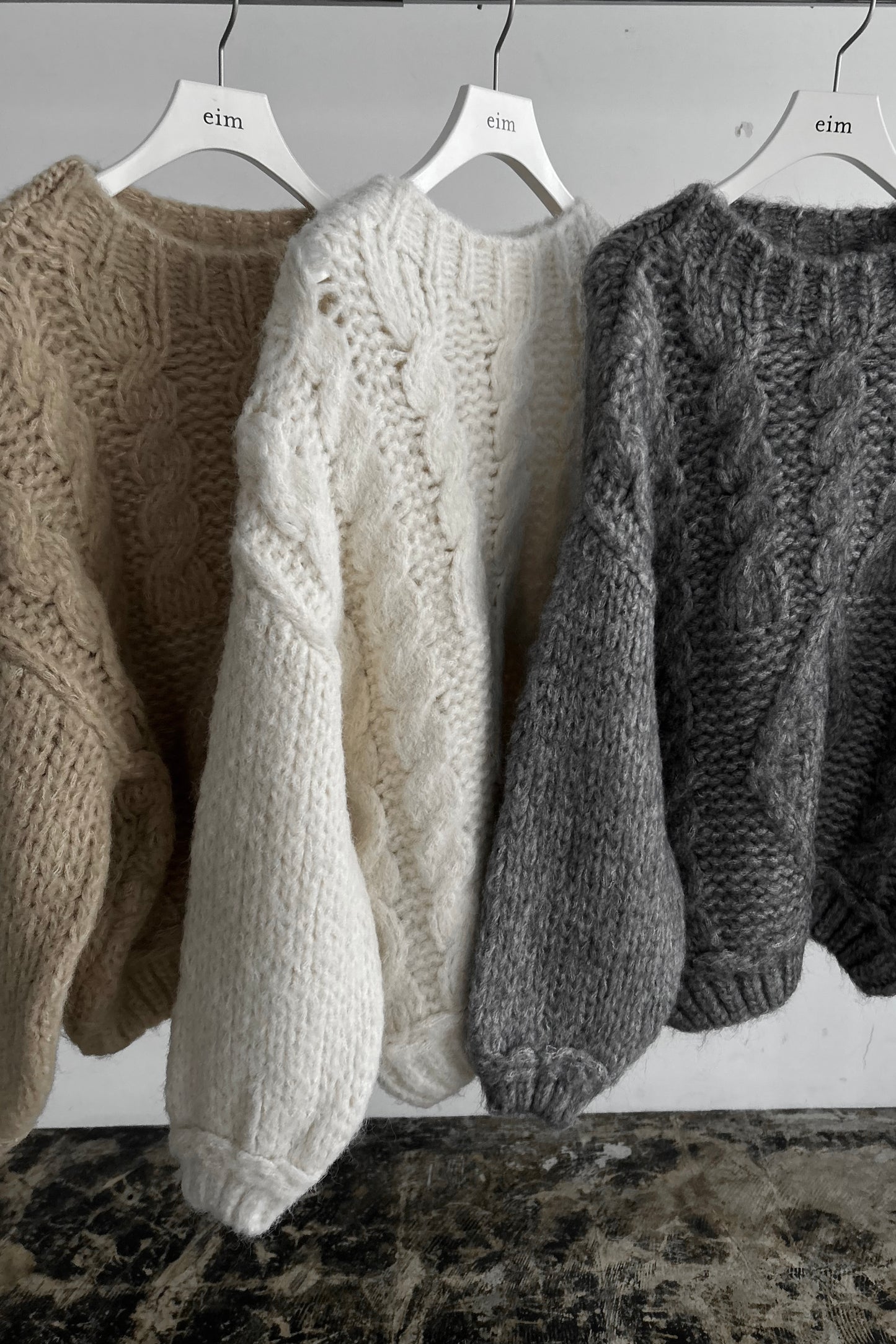 cable wool loose knit【eim plus+限定アイテム】