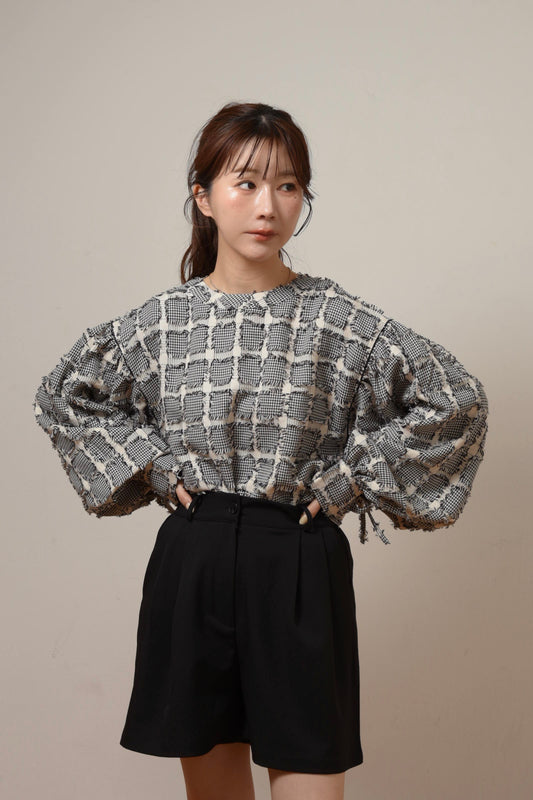 drawstring block tops