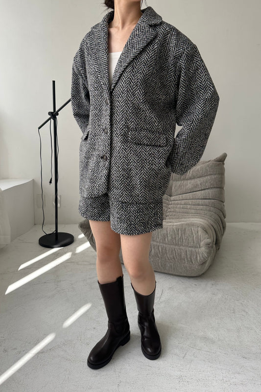 tweed tailored jacket