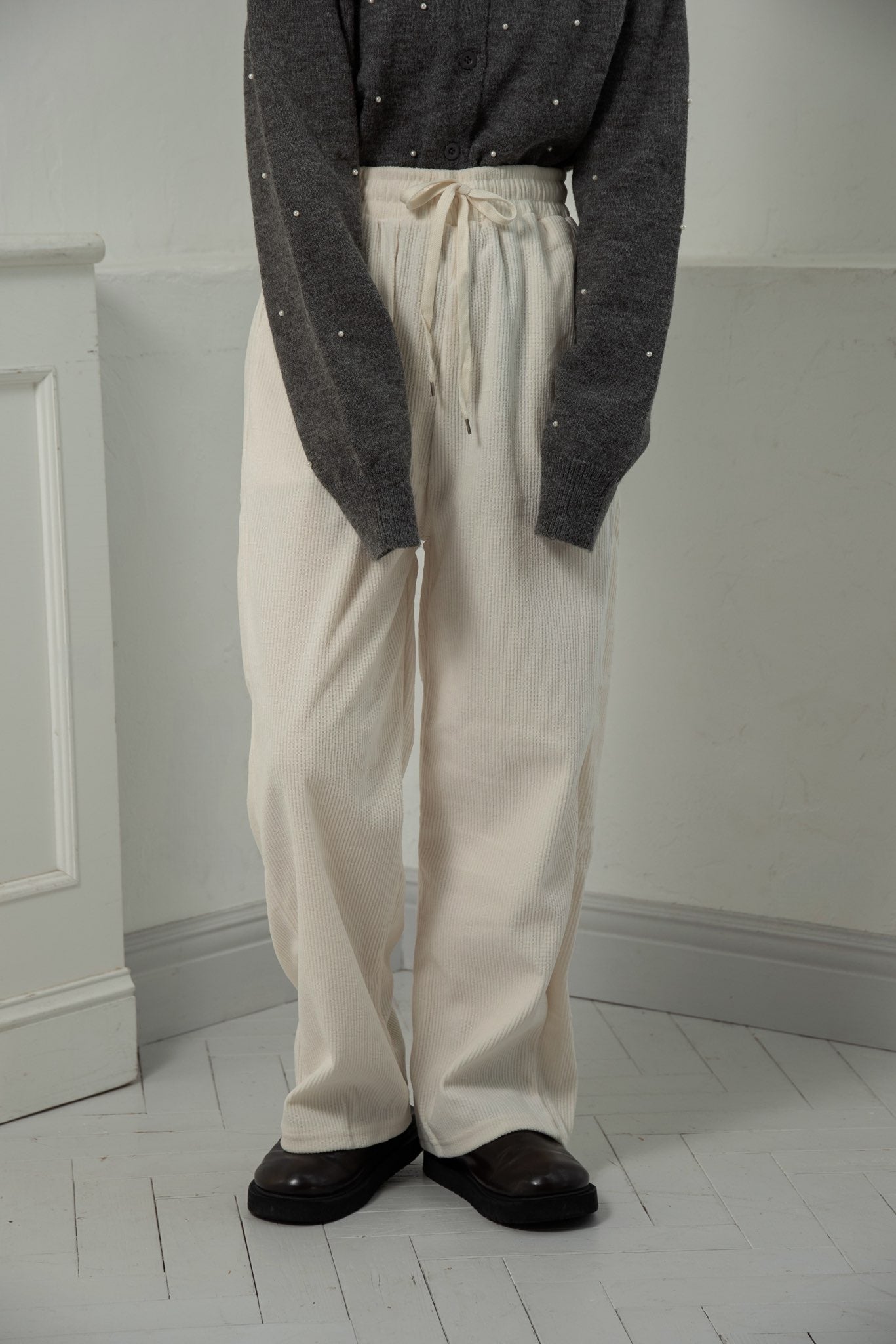 ridge fabric straight rafu pants