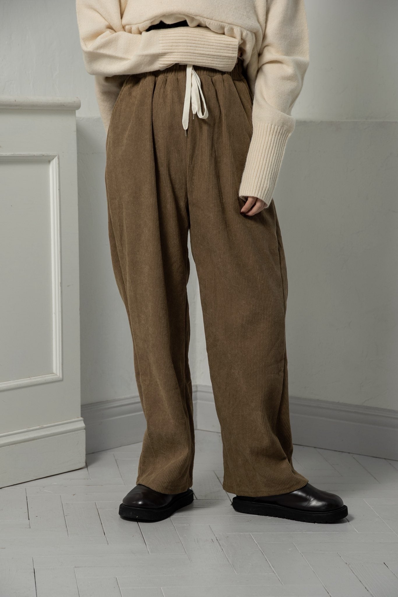 ridge fabric straight rafu pants