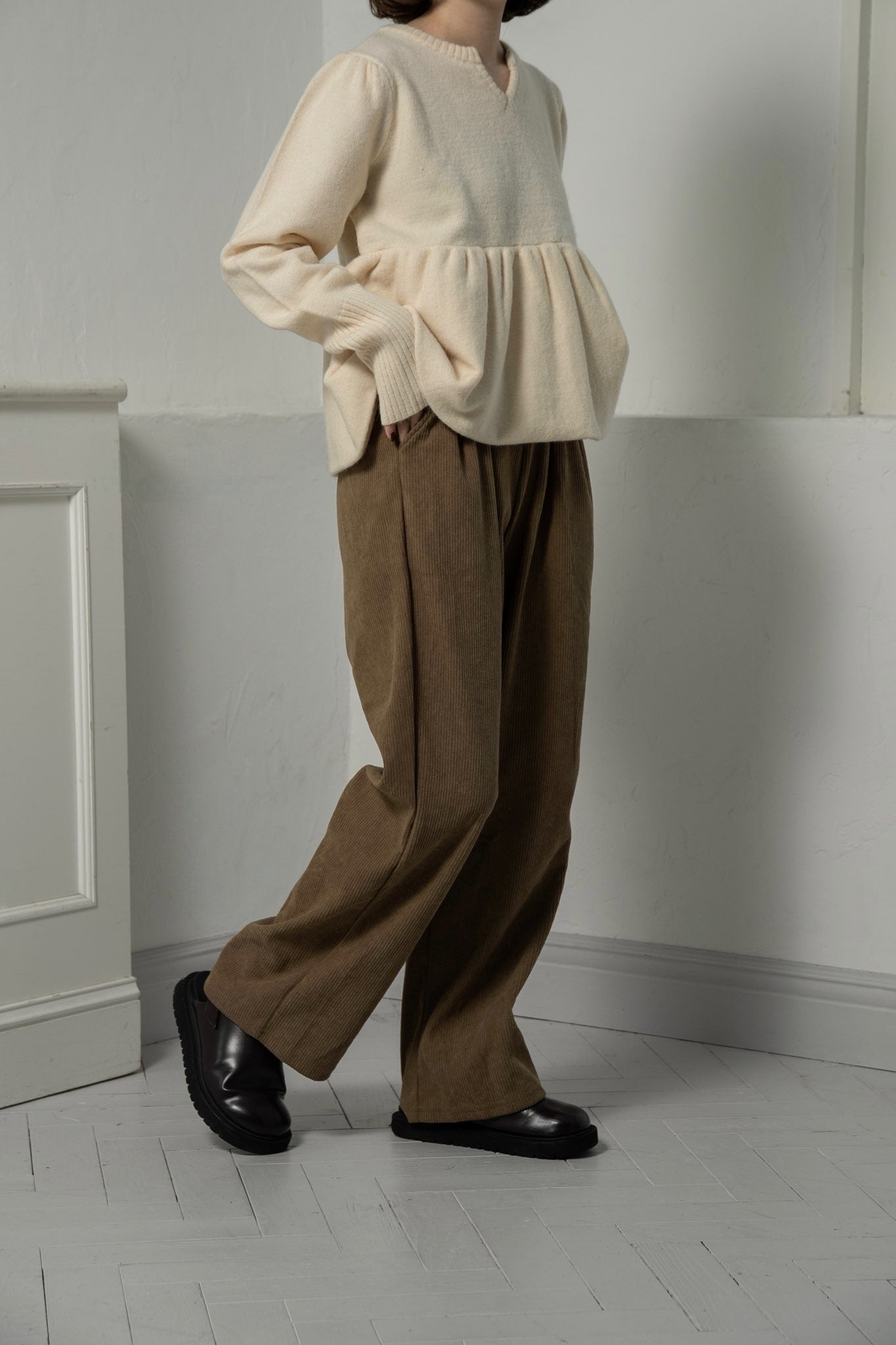 ridge fabric straight rafu pants