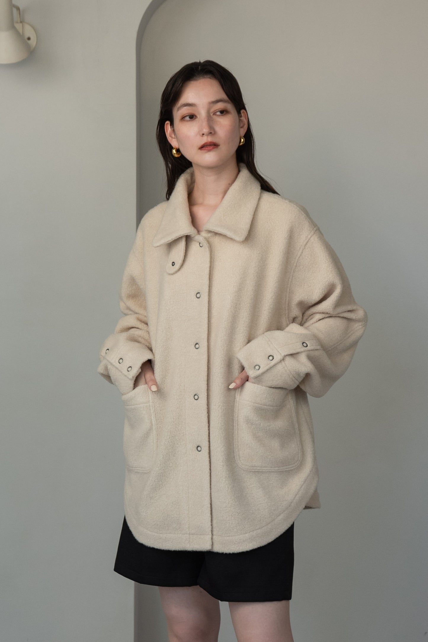 collar arrange midi outer
