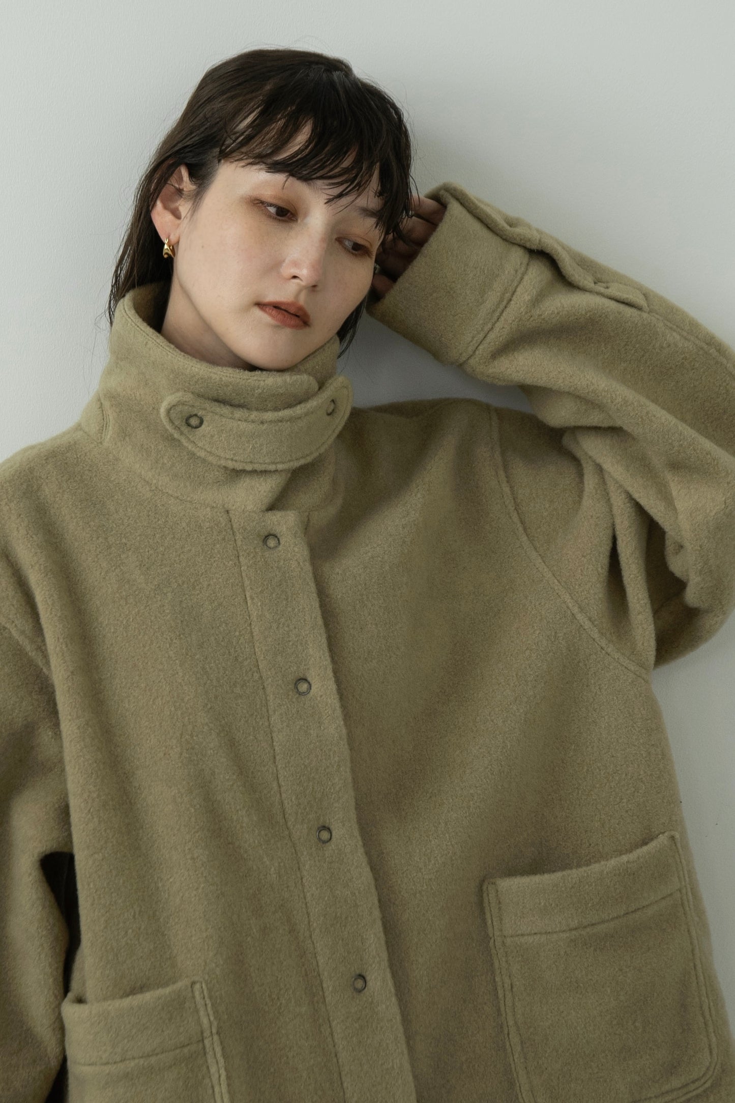 collar arrange midi outer