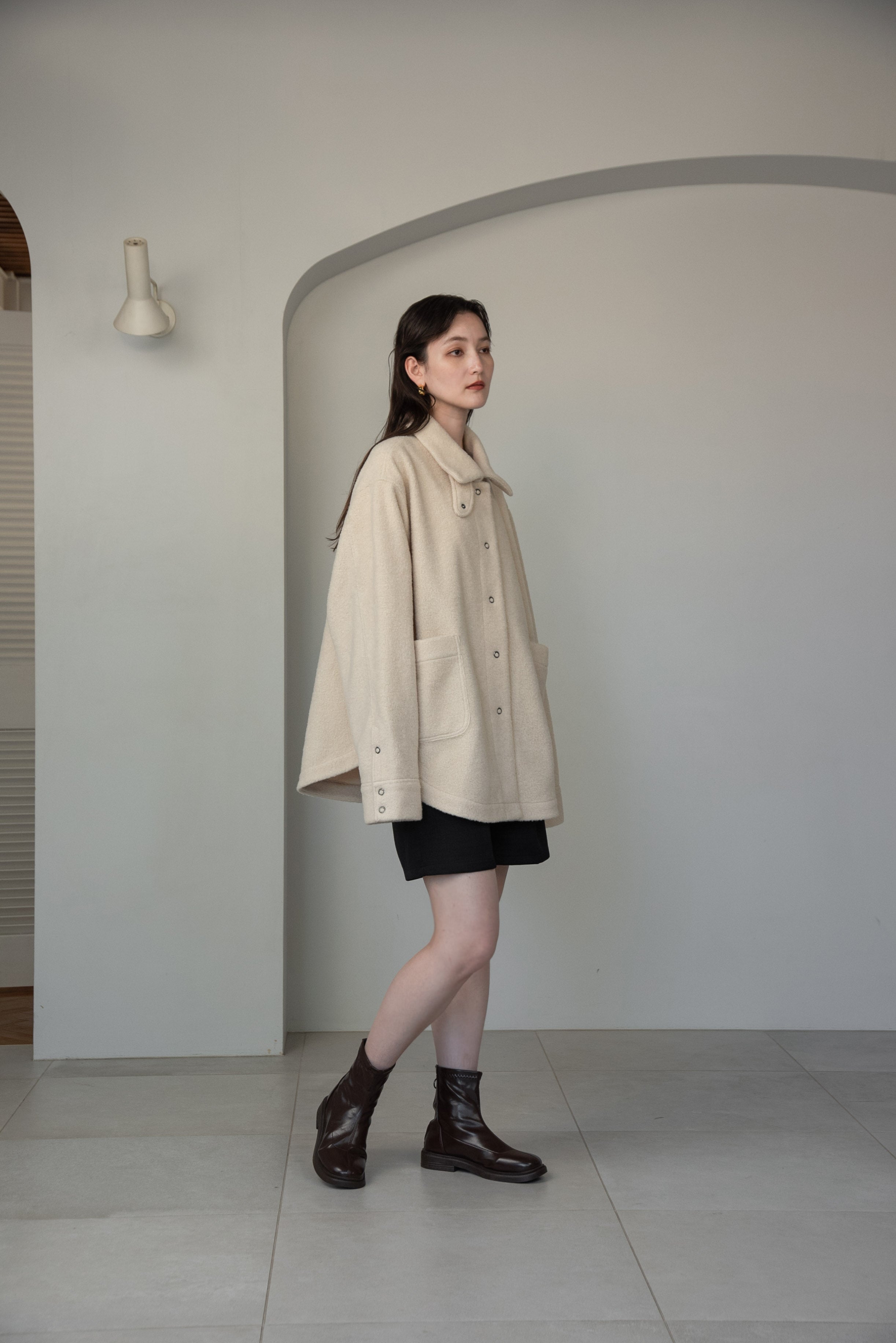 collar arrange midi outer – eim online（エイム オンライン）