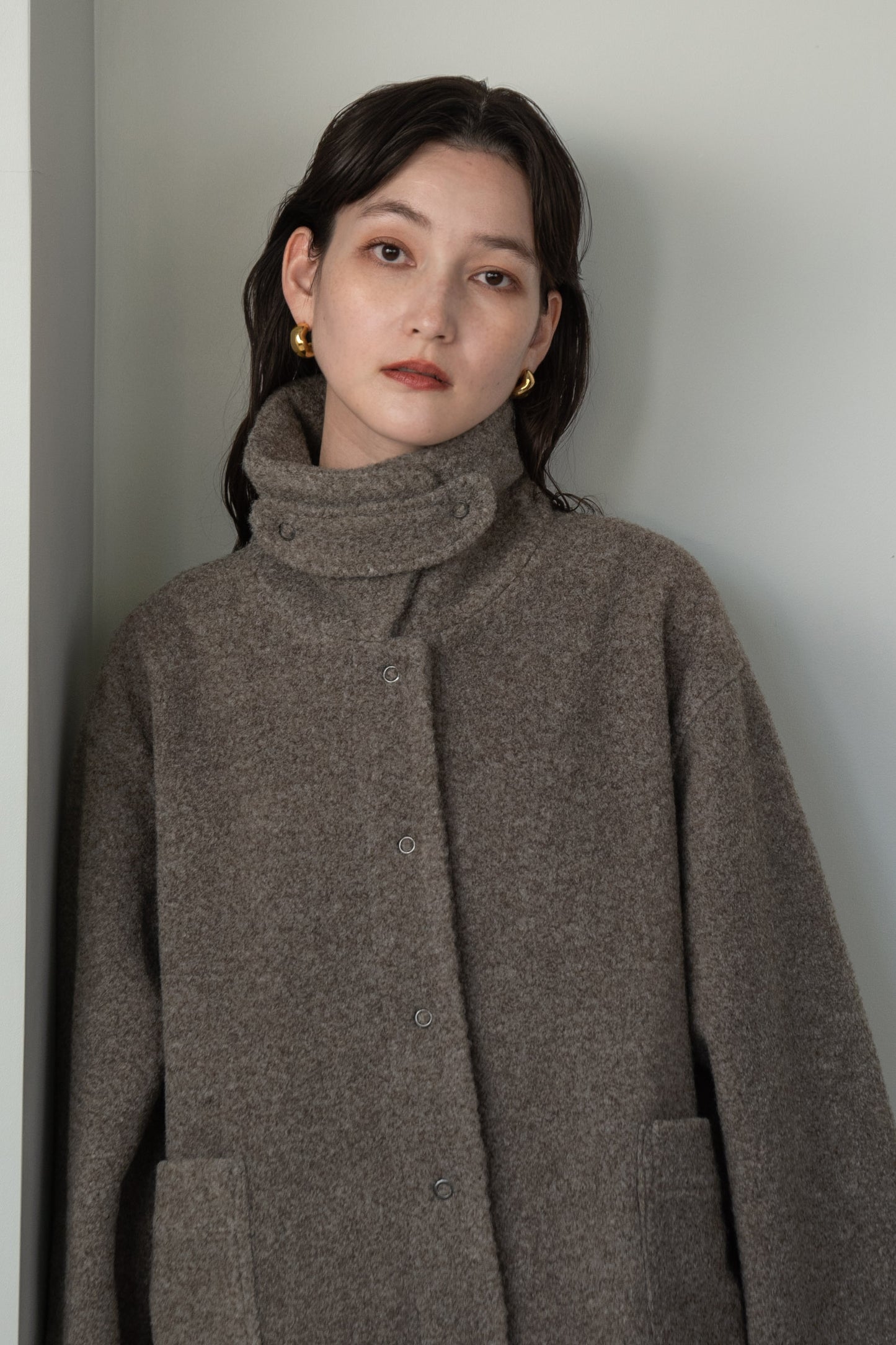 collar arrange midi outer