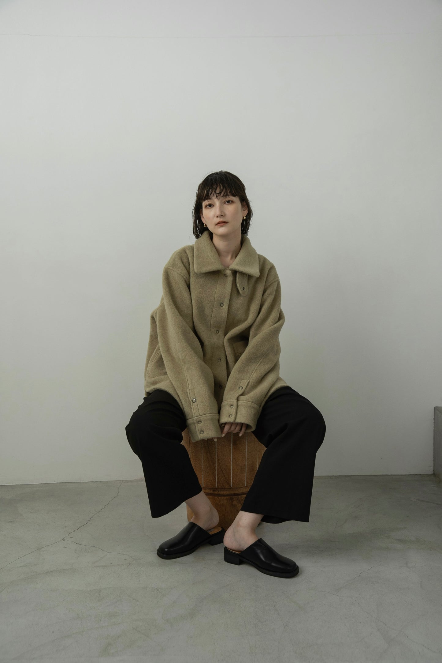 collar arrange midi outer