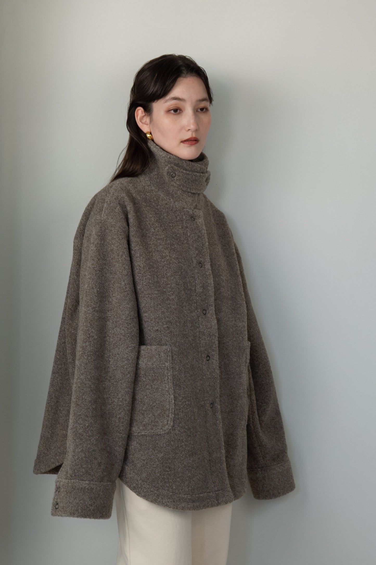 collar arrange midi outer