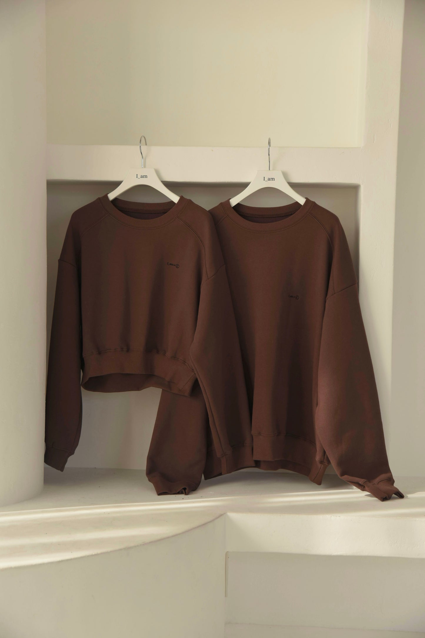 collab embroidered logo sweat【I_am × kimina】