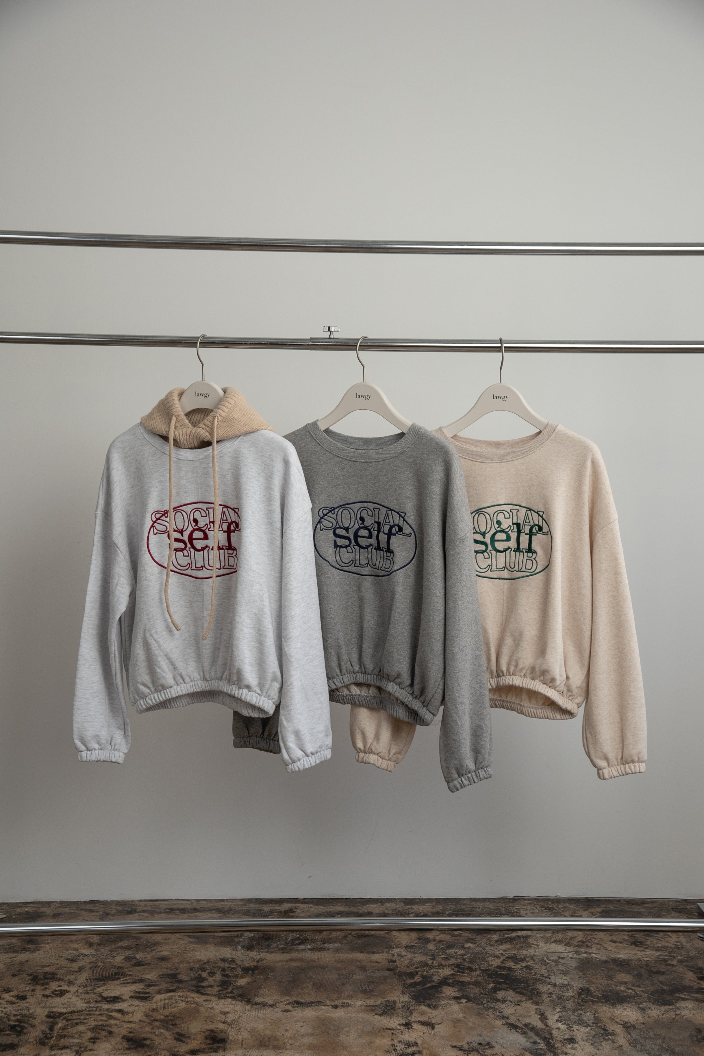 embroidery rafu sweat – eim online（エイム オンライン）