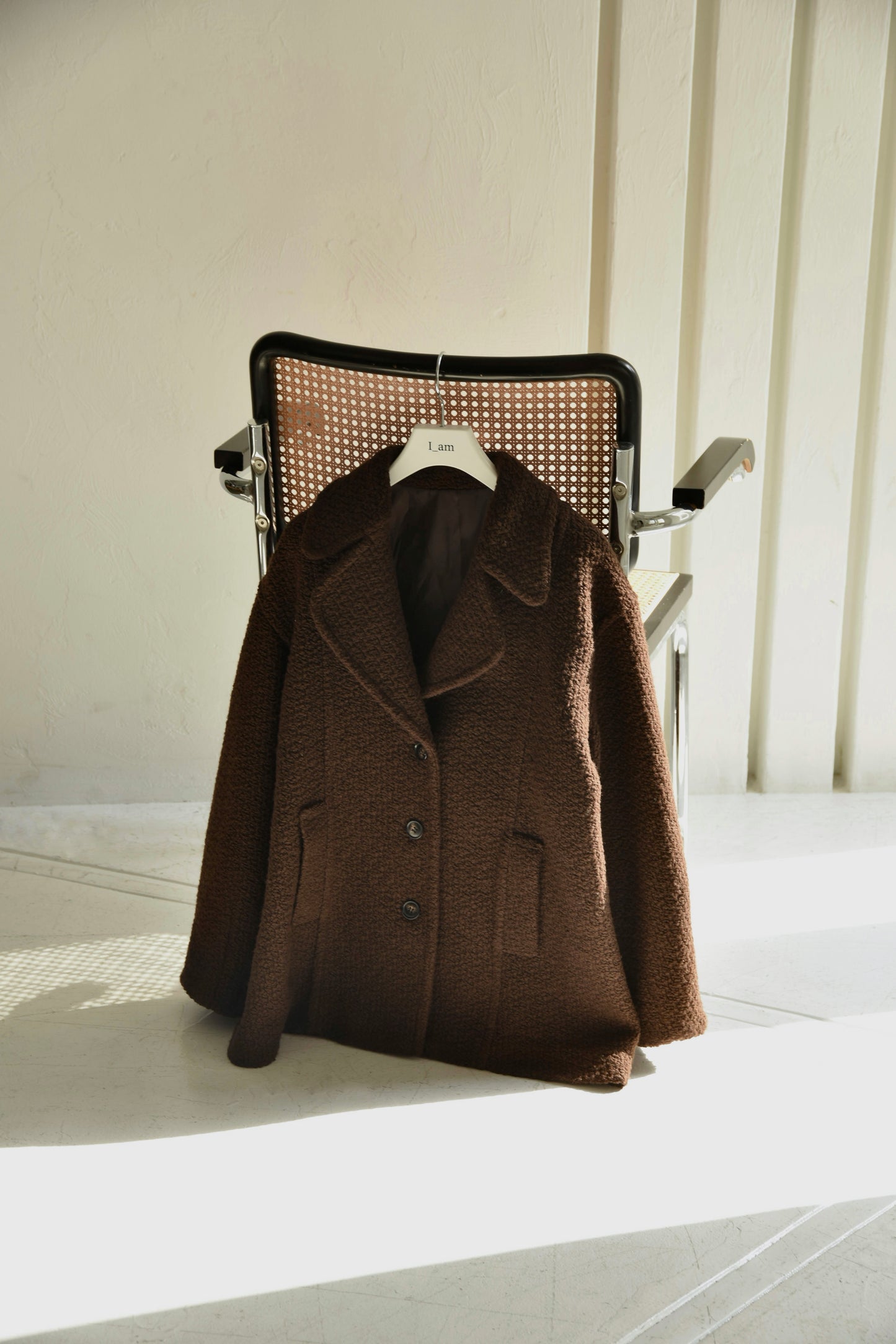 back belt big collar coat