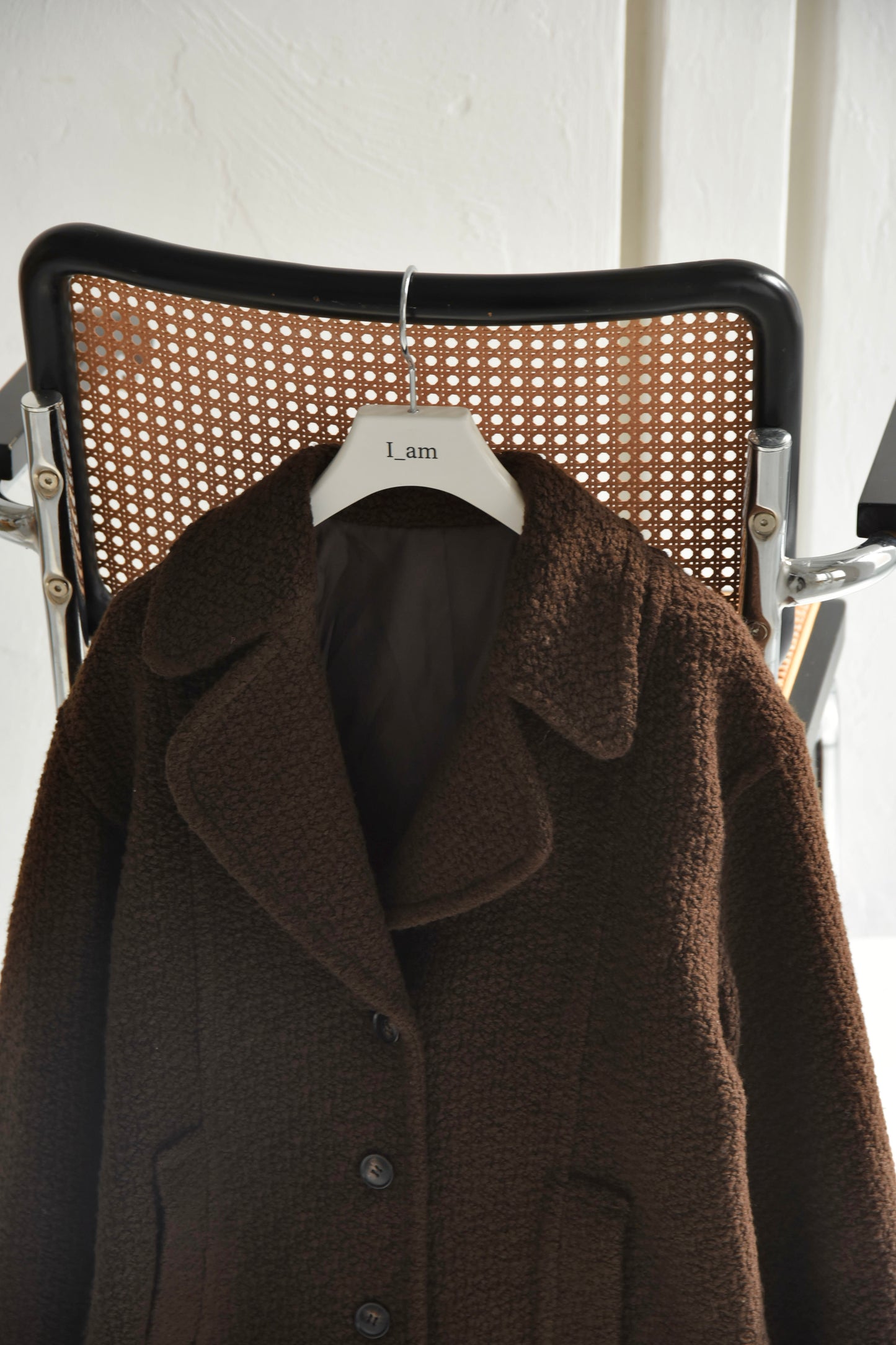 back belt big collar coat