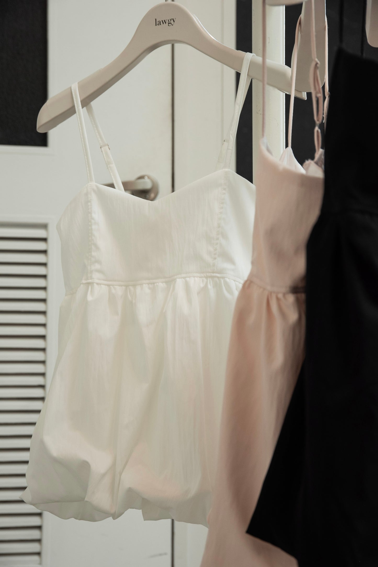 back shirring balloon cami