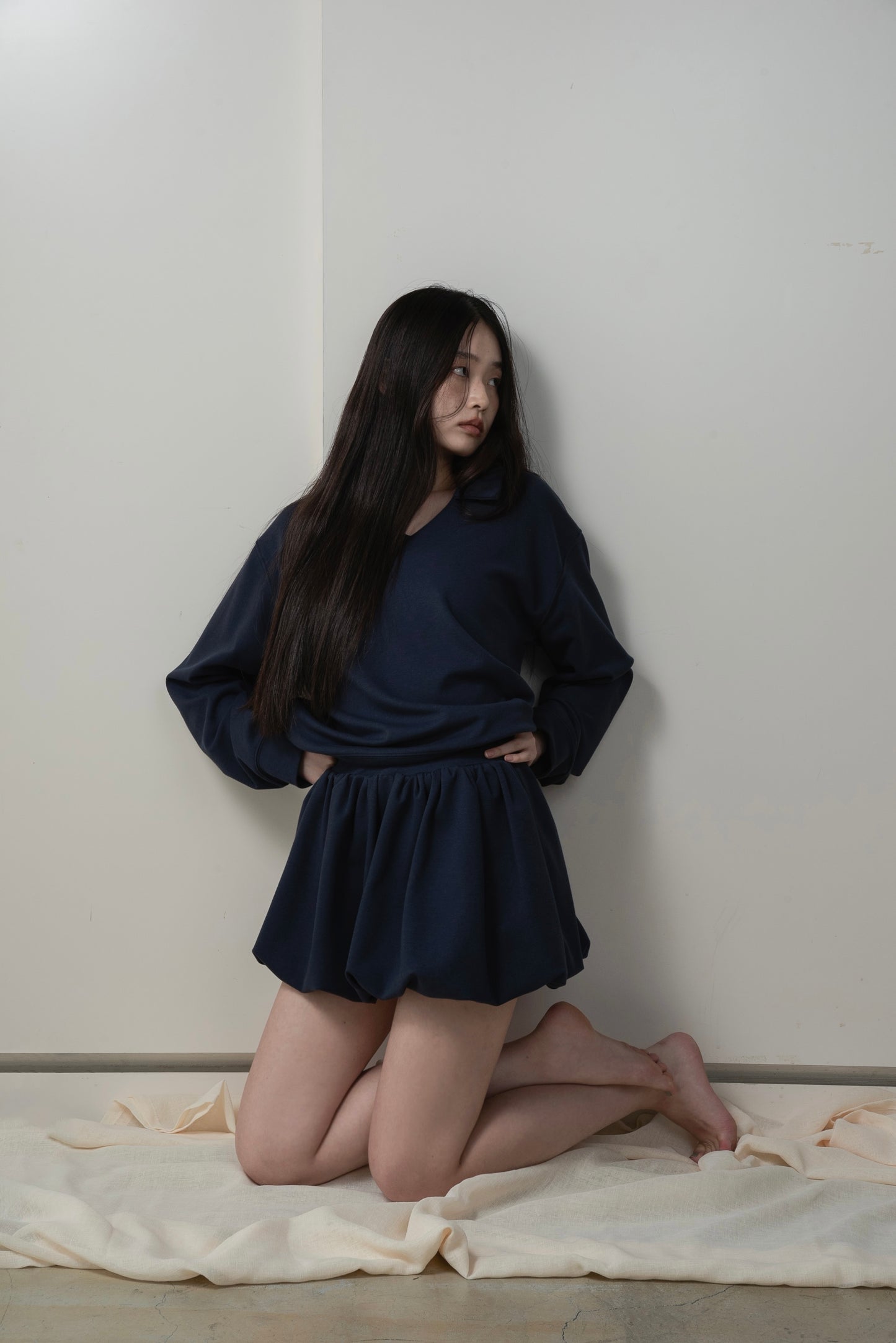 collar neck relaxed fit pullover